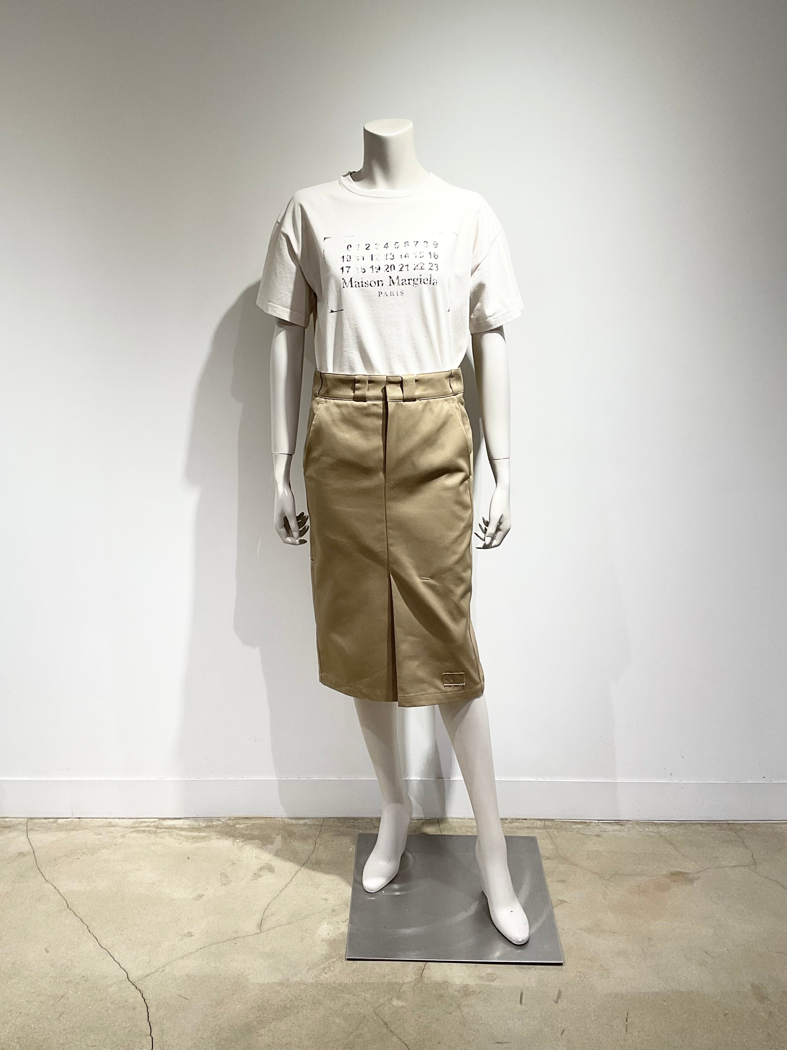 MAISON MARGIELA/メゾンマルジェラ スケーター チノ ミディスカート
