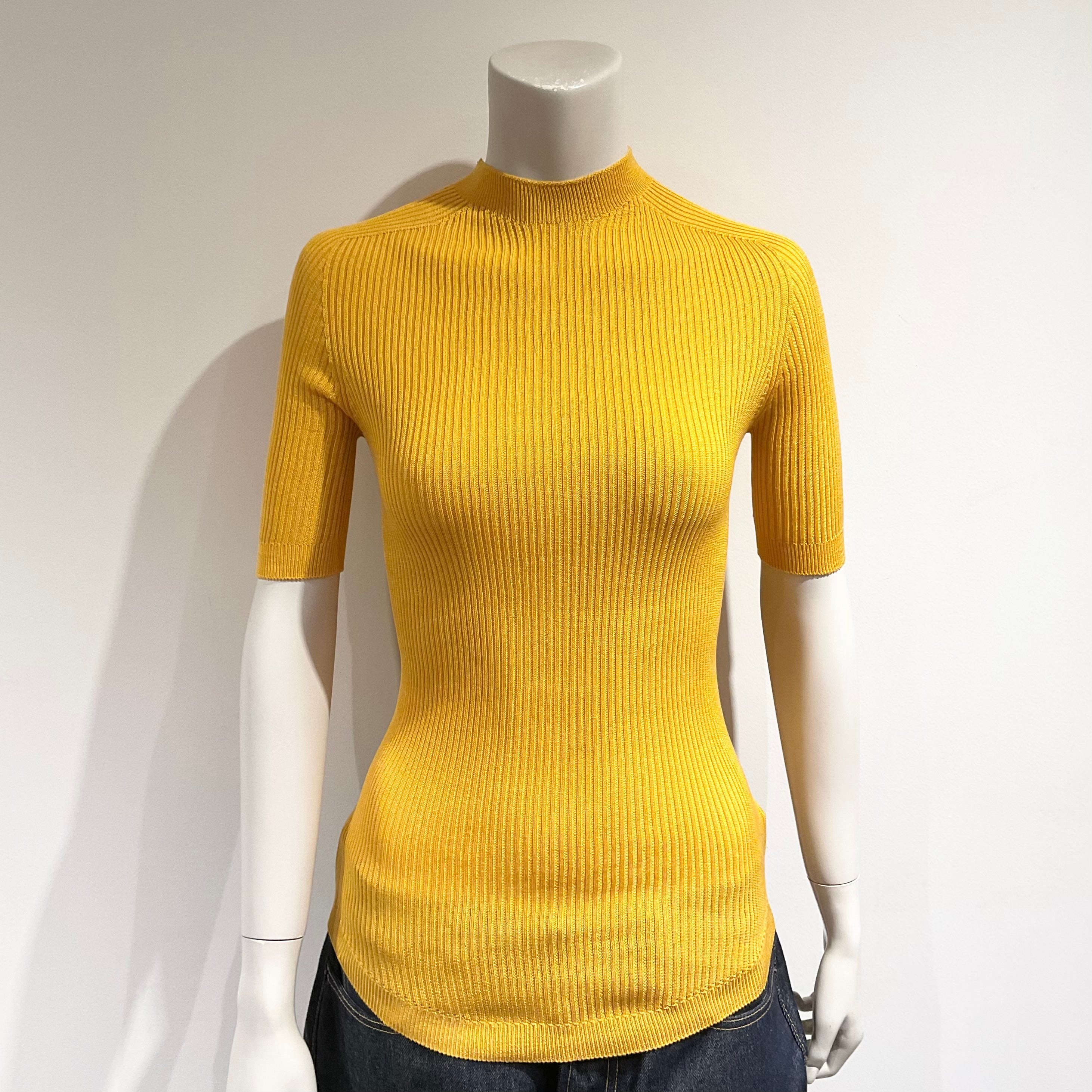 UNION LAUNCH/ユニオンランチ リブ 半袖 ニット