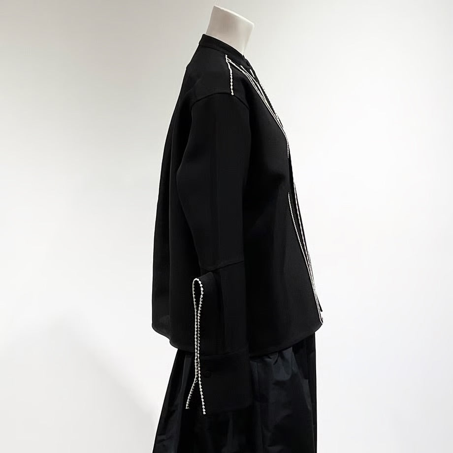 JIL SANDER/ジルサンダー シルクブレンド プリーツシャツ