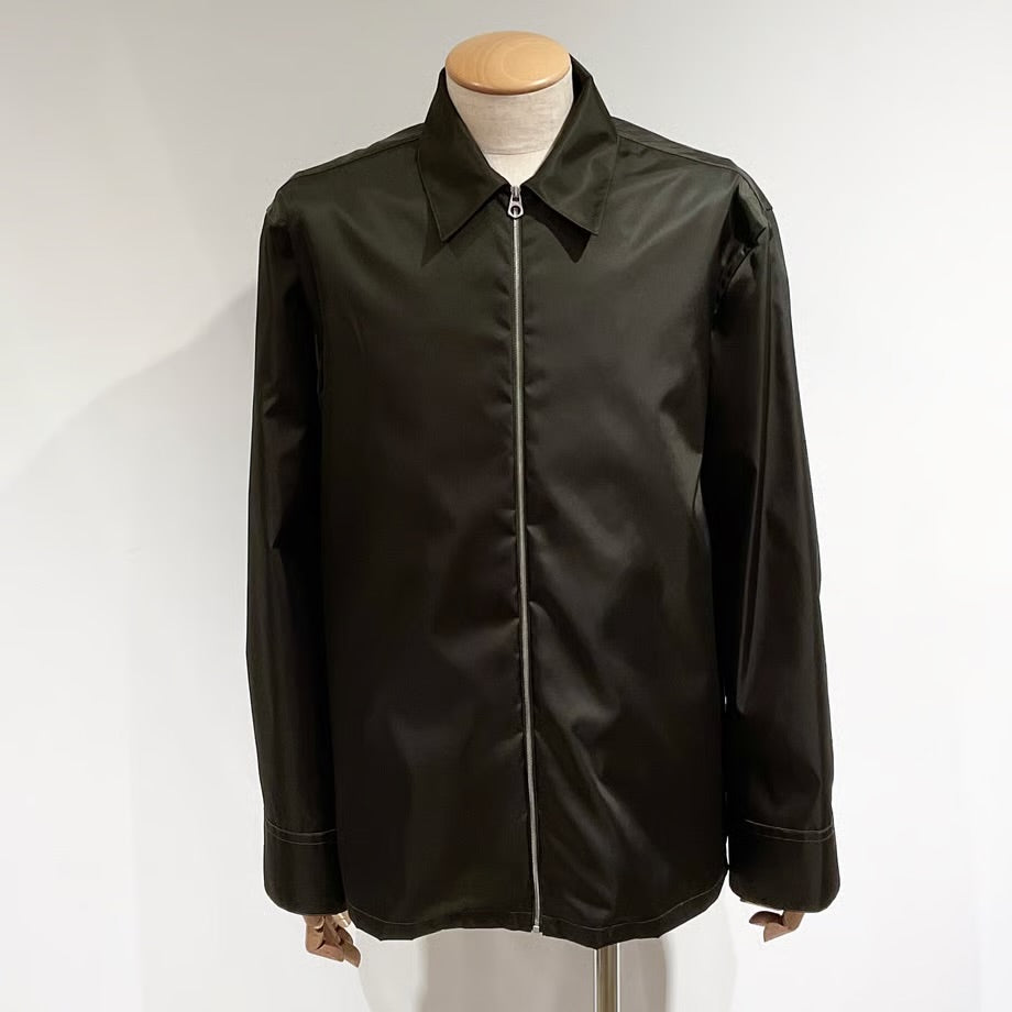 JIL SANDER/ジルサンダー ナイロンツイル ジップアップシャツ