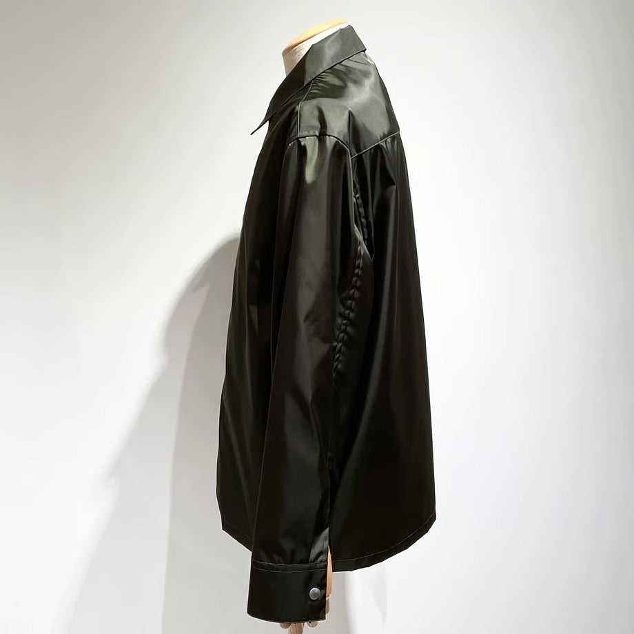 JIL SANDER/ジルサンダー ナイロンツイル ジップアップシャツ