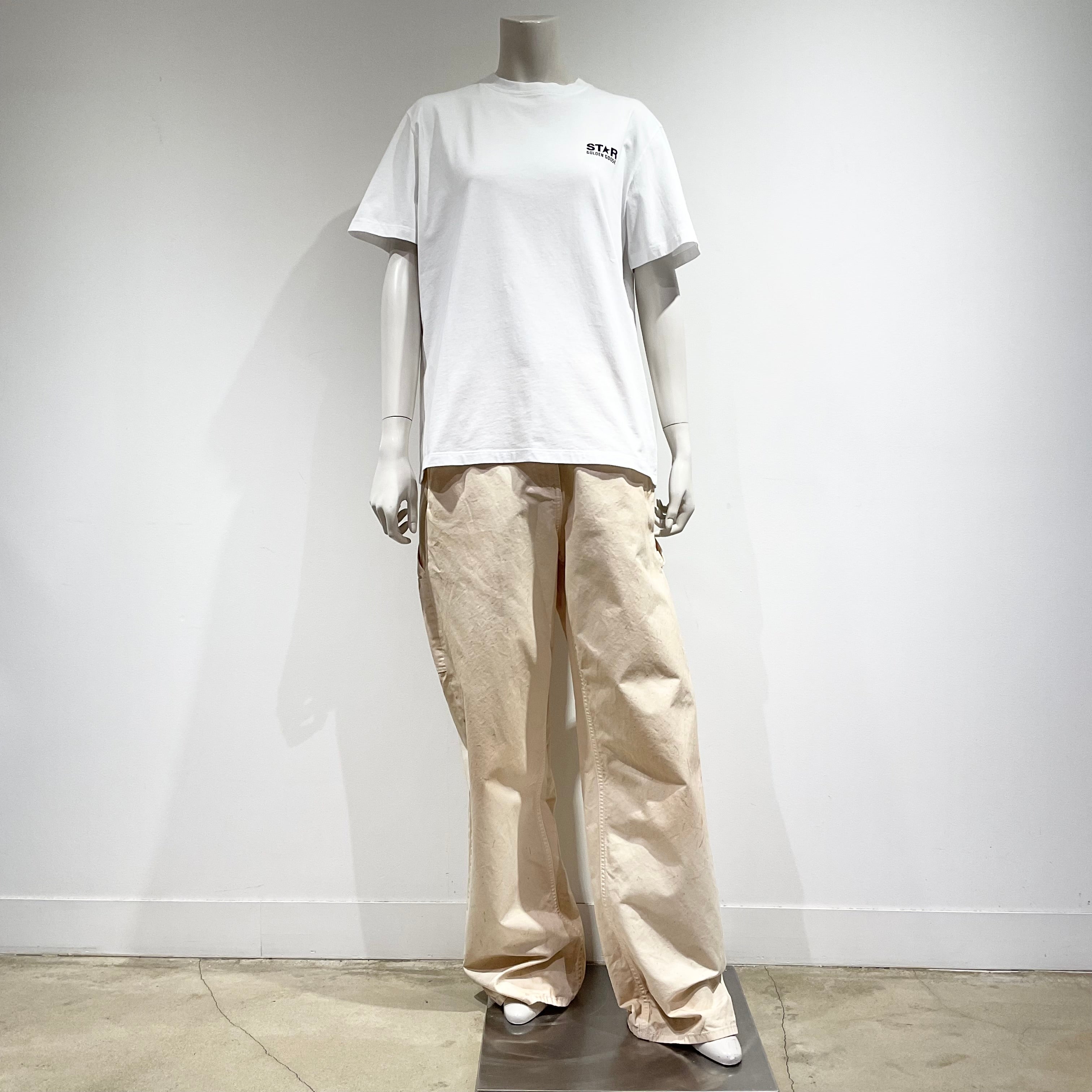 GOLDENGOOSE/ゴールデングース コントラストロゴ Tシャツ