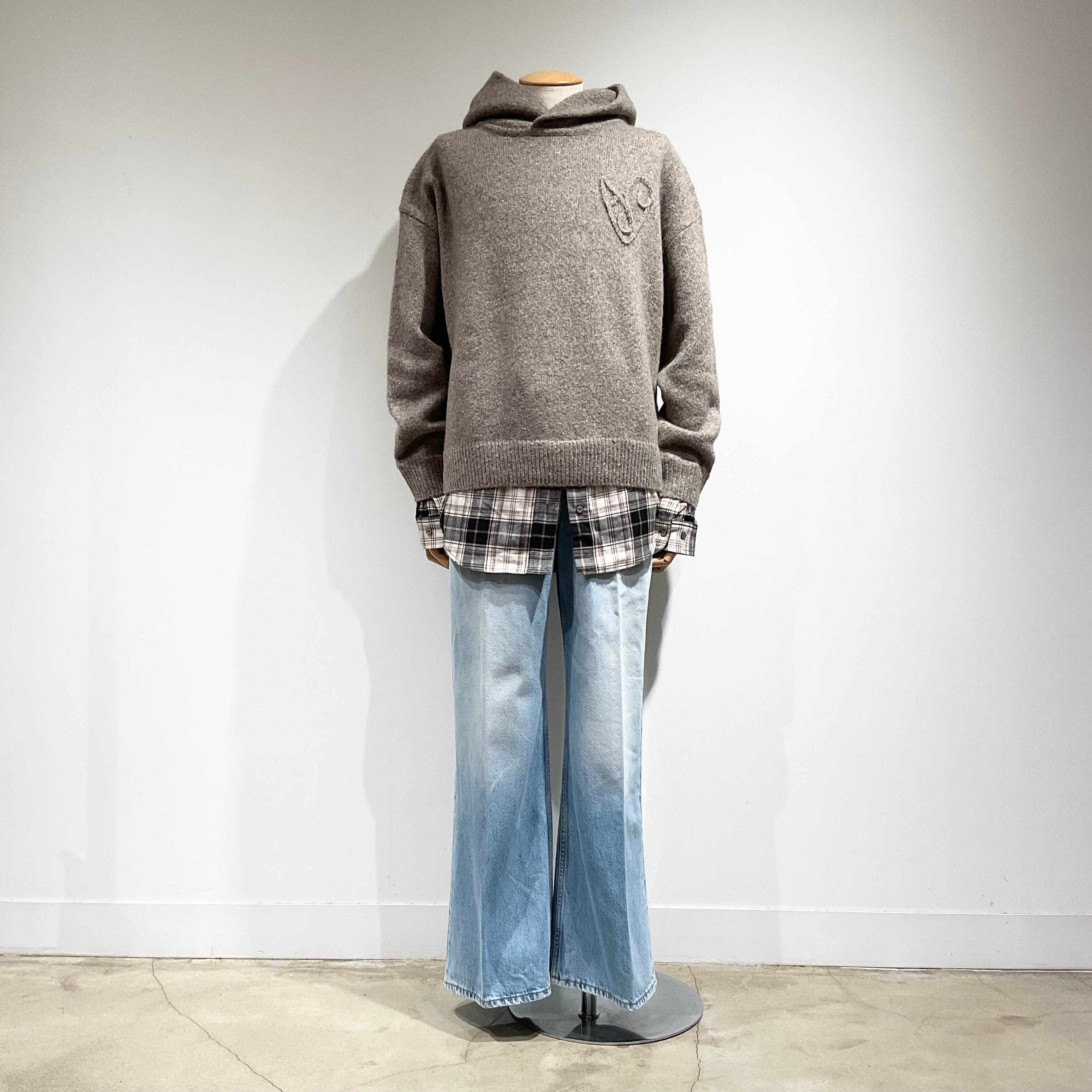 Acne Studios/アクネストゥディオズ レイヤードニットパーカー