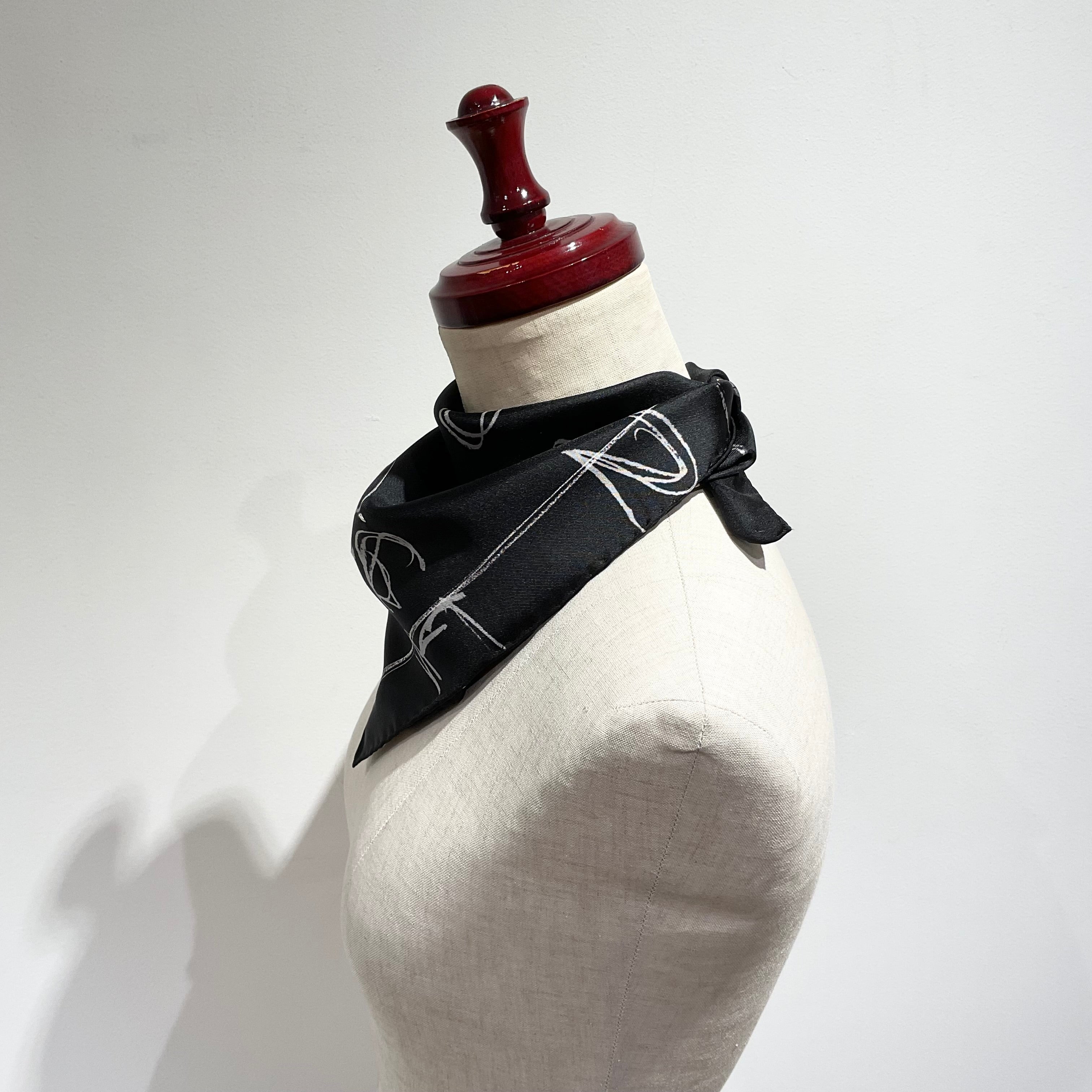 Maison Margiiela/メゾンマルジェラ ナンバリング シルクスカーフ