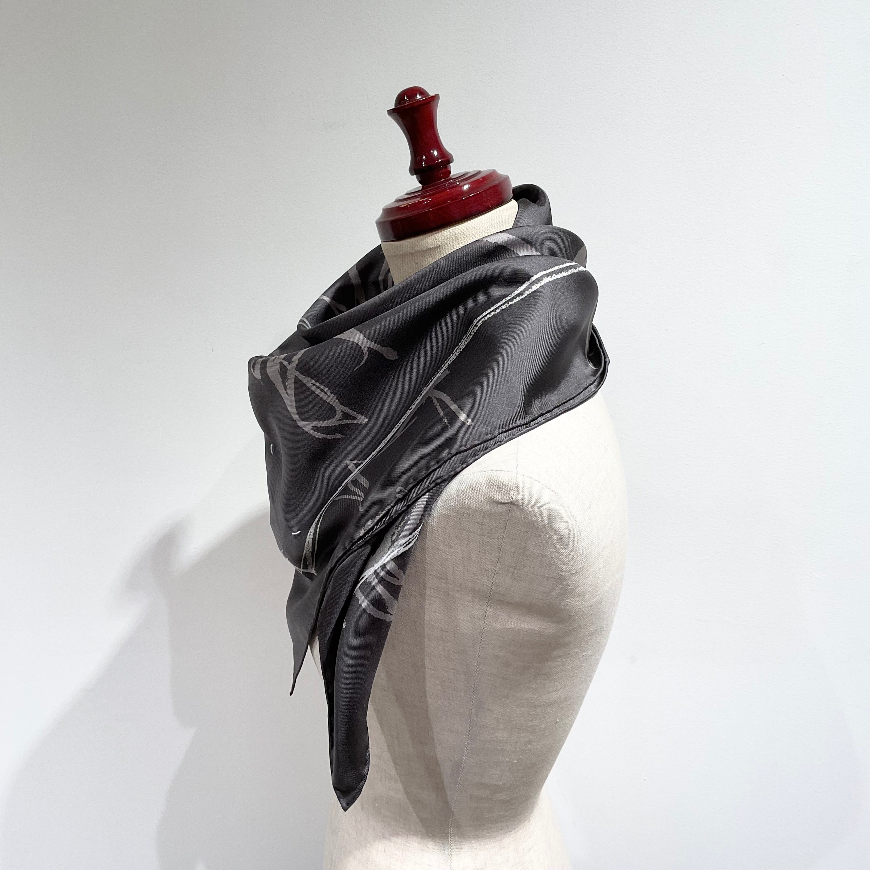 Maison Margiiela/メゾンマルジェラ ナンバリング シルクスカーフ