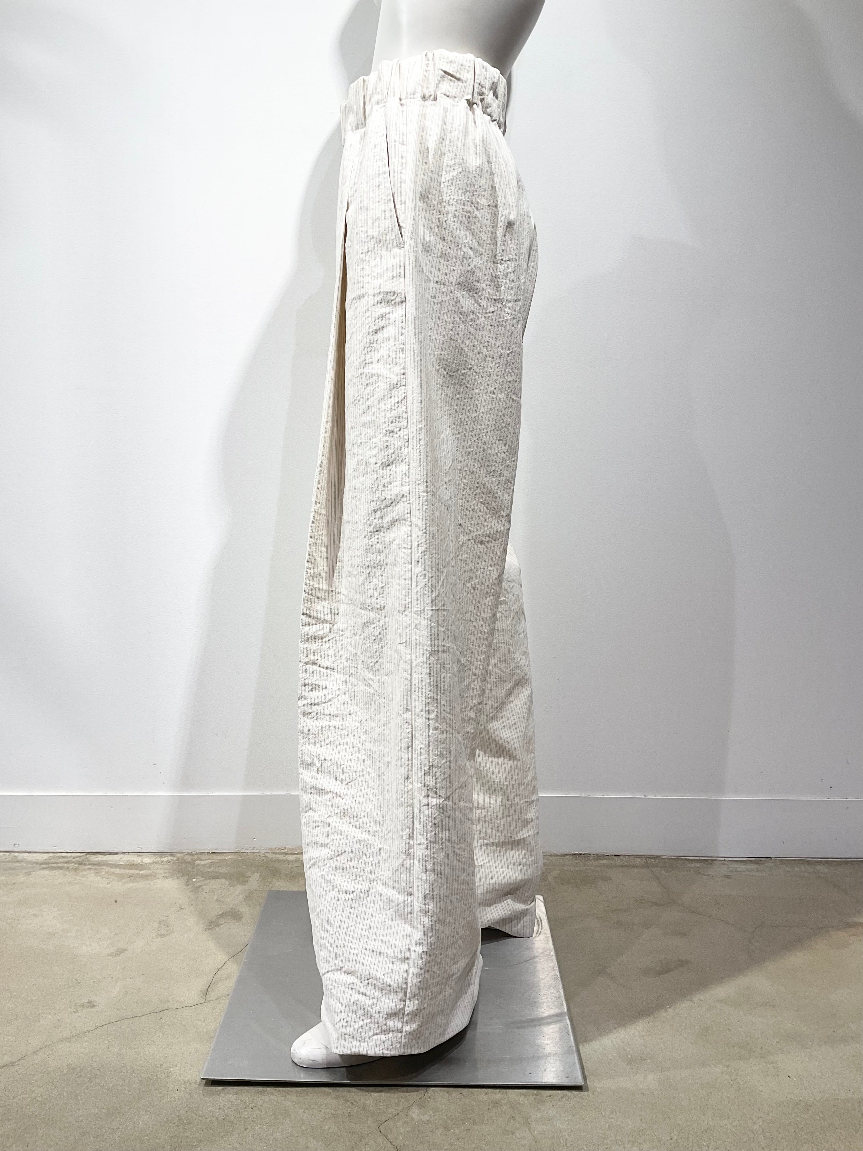 DRIES VAN NOTEN/ドリスヴァンノッテン　ストライプワイドパンツ