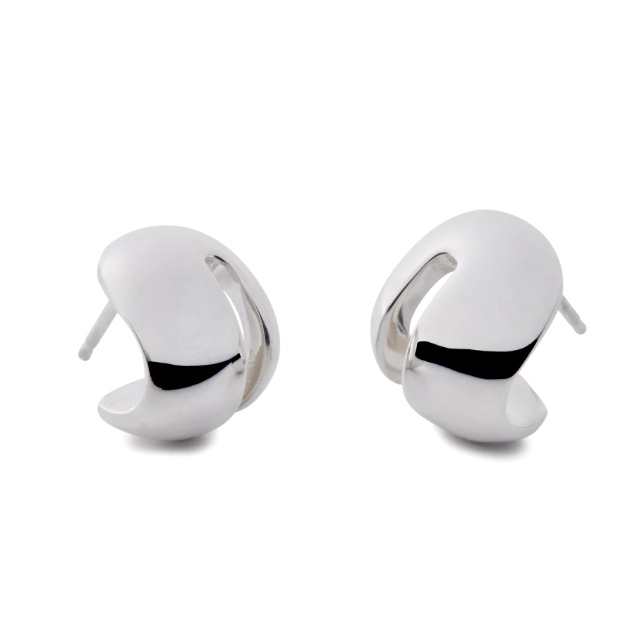 blanc iris/ブランイリス　オンブル ヴェルト シルバー ピアス