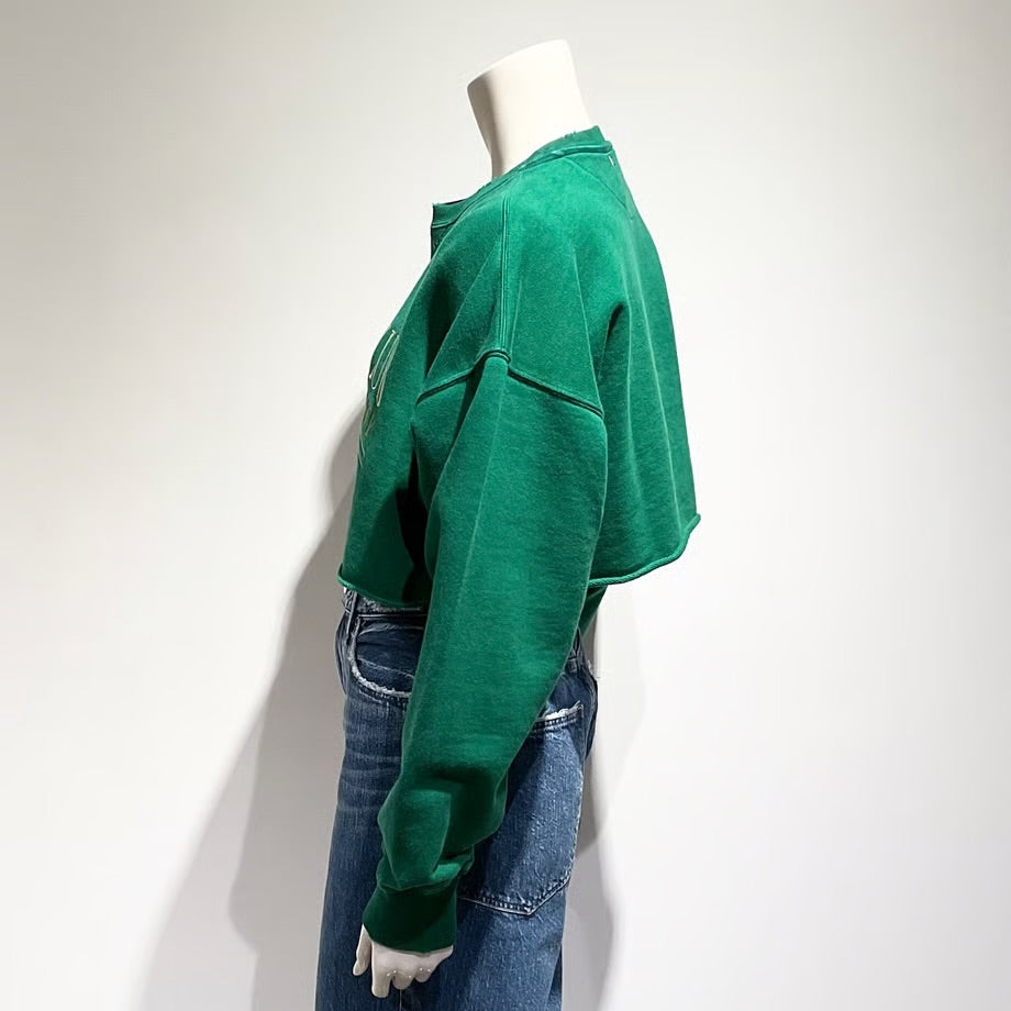 GOLDEN GOOSE/ゴールデングース クロップド ラウンドネックスウェット