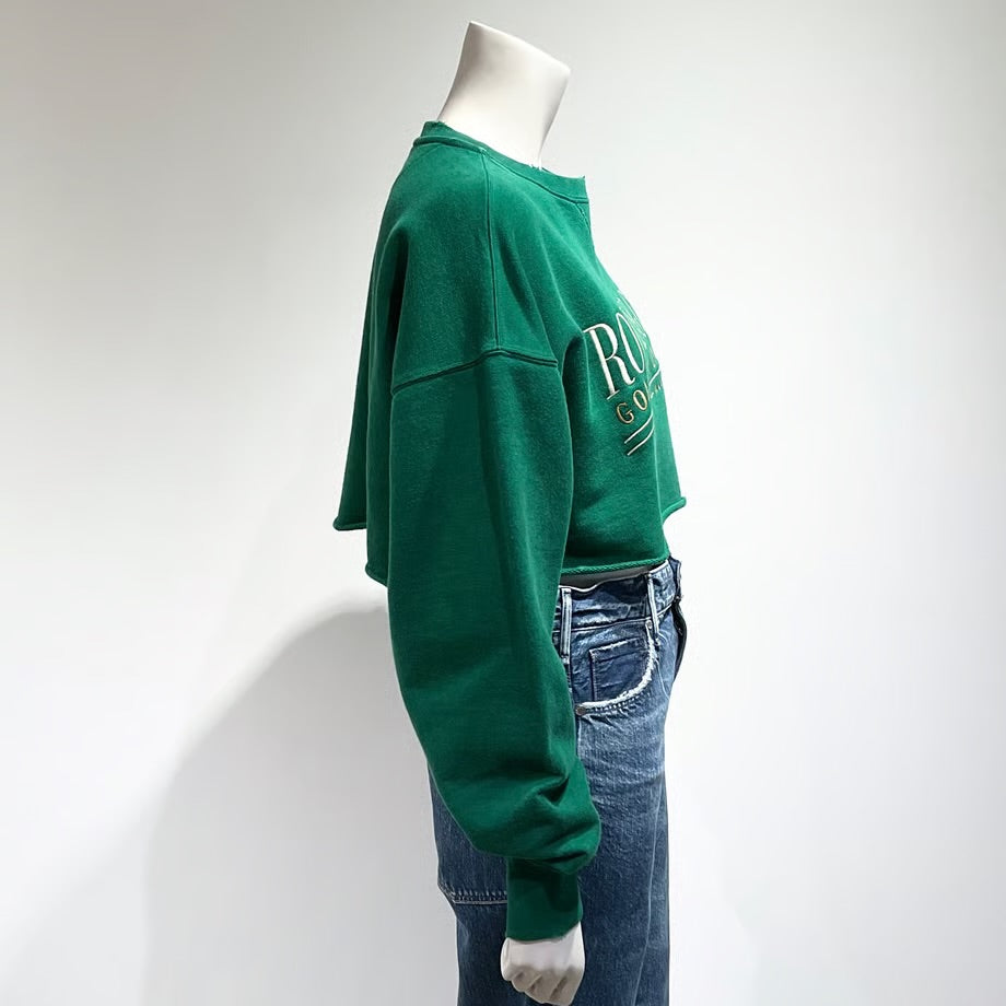 GOLDEN GOOSE/ゴールデングース クロップド ラウンドネックスウェット