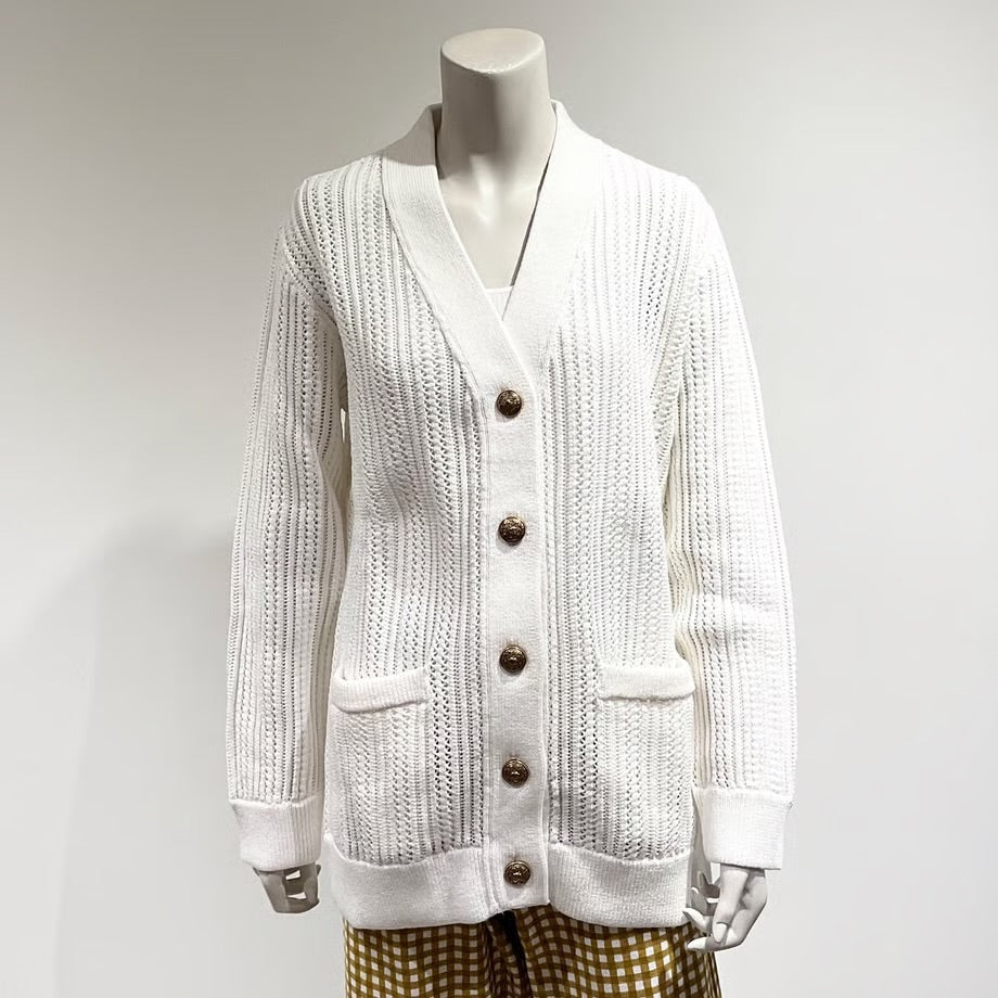 GOLDEN GOOSE/ゴールデングース カーディガン コットン オープンワークニット