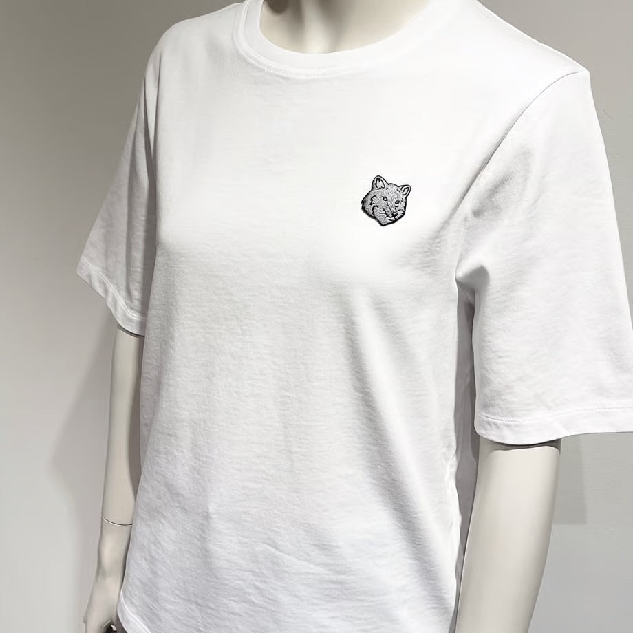 MAISON KITSUNE/メゾンキツネ ボールド フォックスヘッド パッチ コンフォート Tシャツ レディース