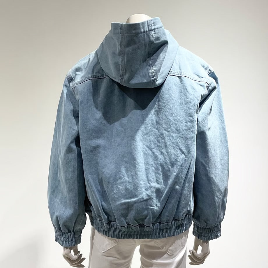 MAISON KITSUNE/メゾンキツネ ジップ フードデッド デニム ブルゾン