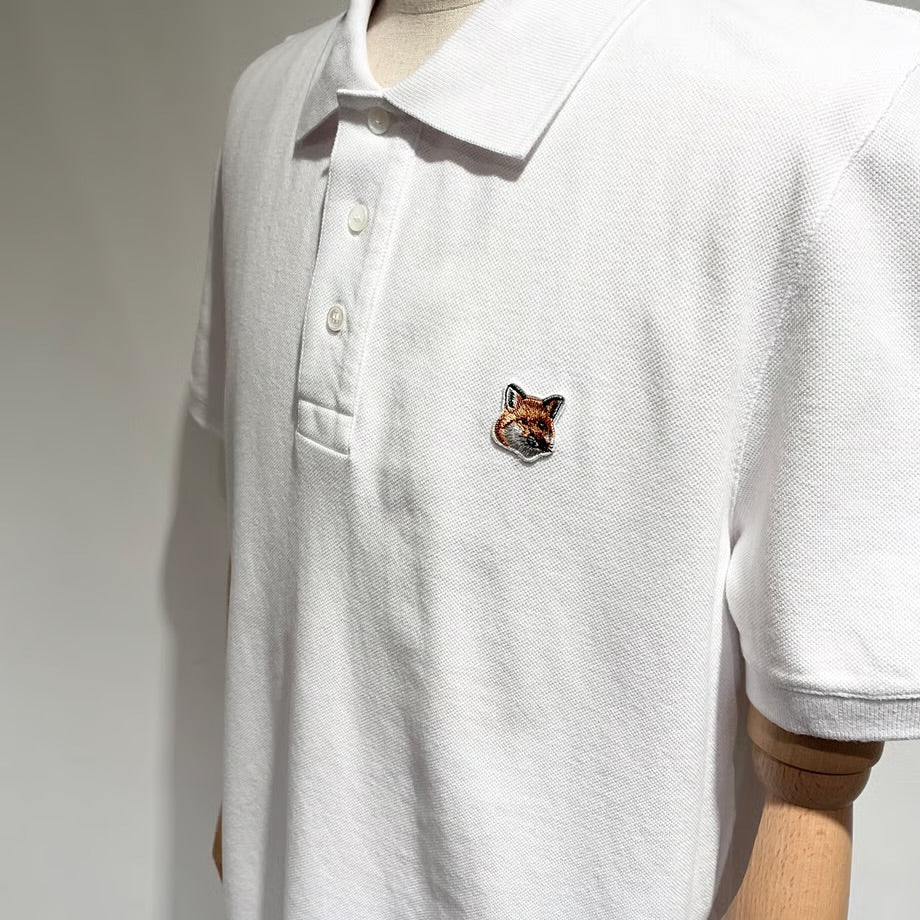 MAISON KITSUNE/メゾンキツネ フォックスヘッド パッチ レギュラー ポロ