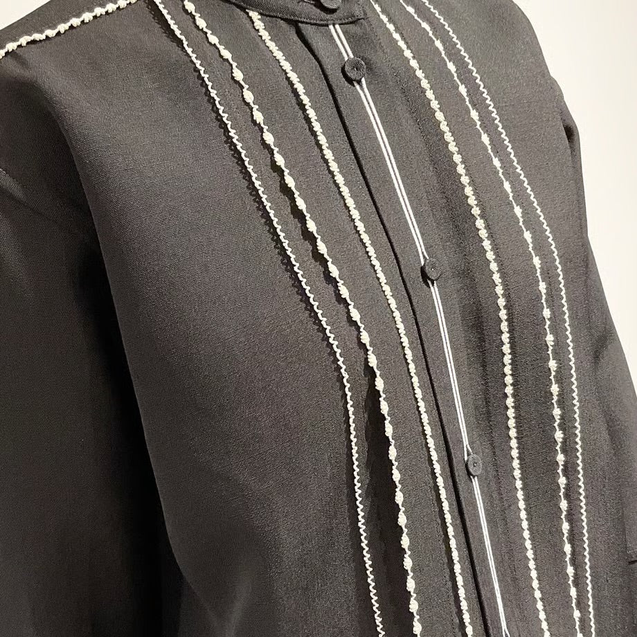 JIL SANDER/ジルサンダー シルクブレンド プリーツシャツ