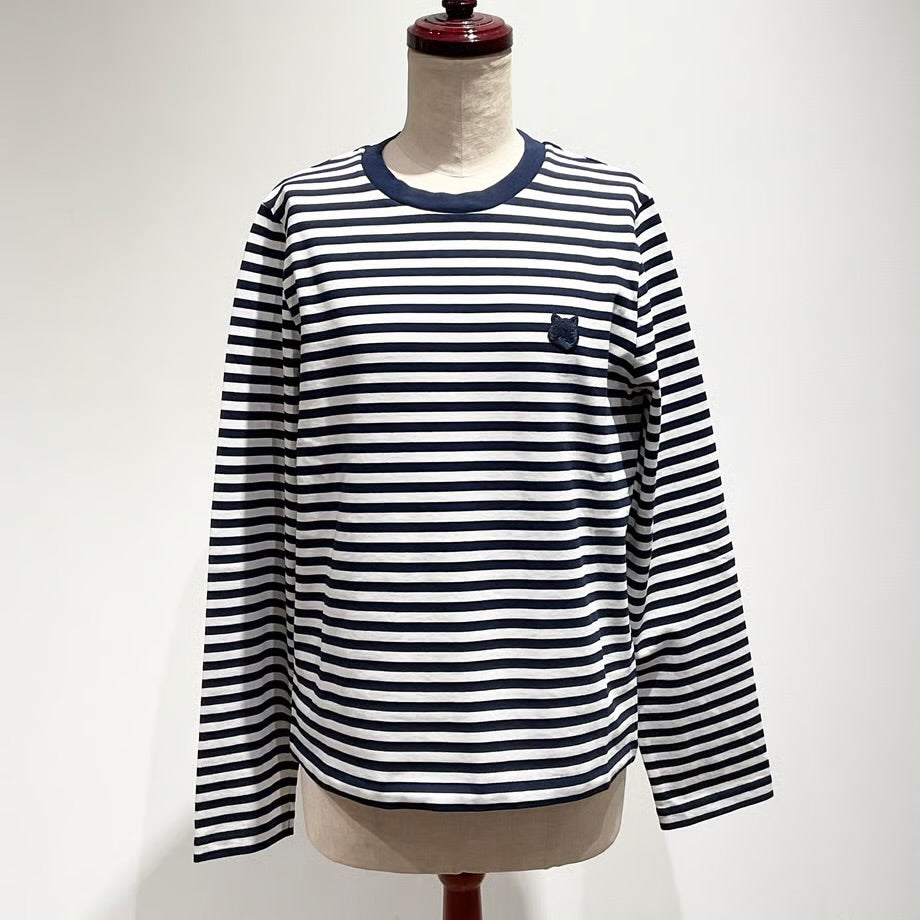 MAISON KITSUNE/メゾンキツネ ボールド フォックスヘッド パッチ コンフォート マリン Tシャツ