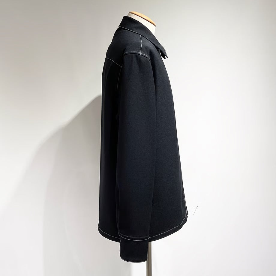 JIL SANDER/ジルサンダー テクノ ギャバジン ジップアップシャツ
