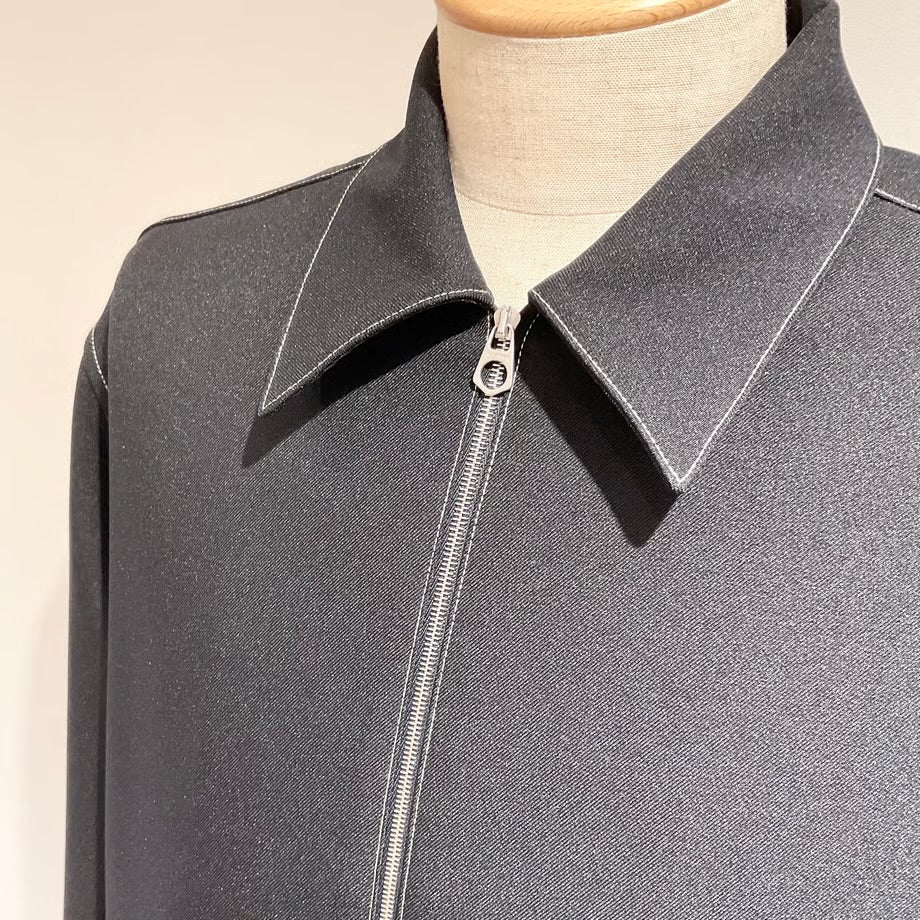 JIL SANDER/ジルサンダー テクノ ギャバジン ジップアップシャツ
