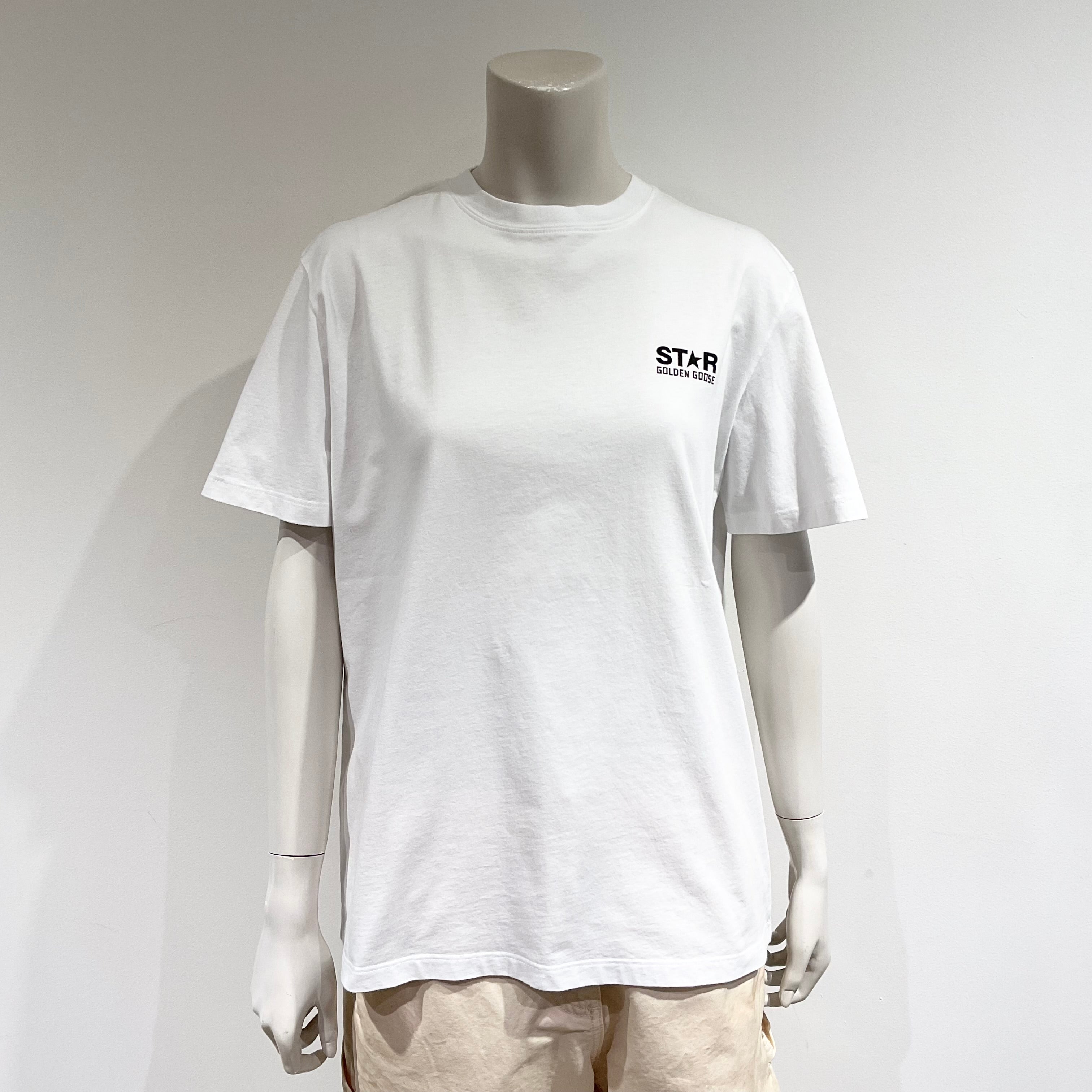GOLDENGOOSE/ゴールデングース コントラストロゴ Tシャツ