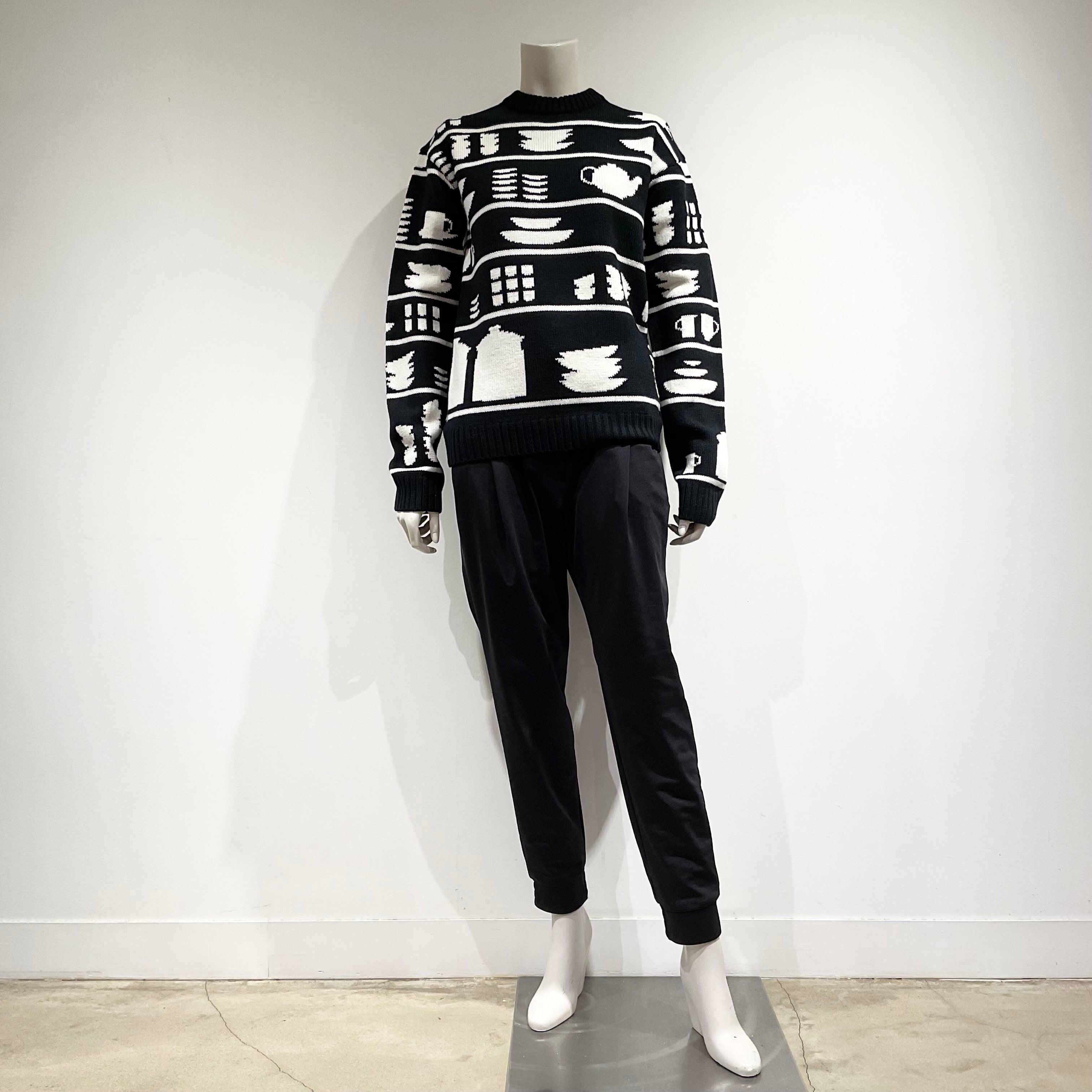 JW ANDERSON/ジェイダブリューアンダーソン テーブルウェアパターン セーター