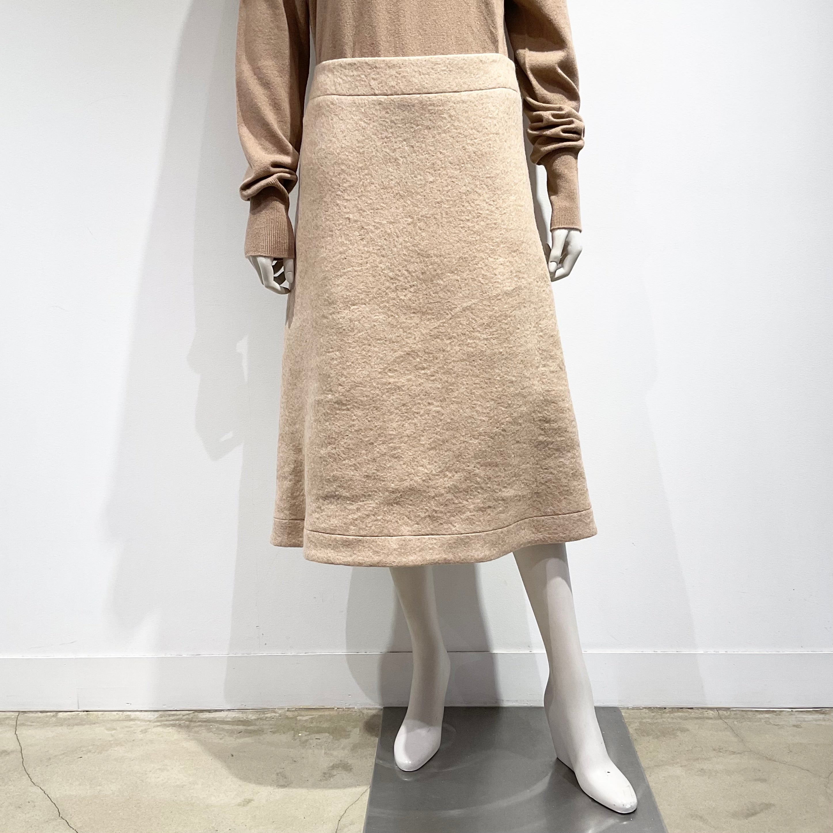 JIL SANDER/ジルサンダー フェルトウールスカート
