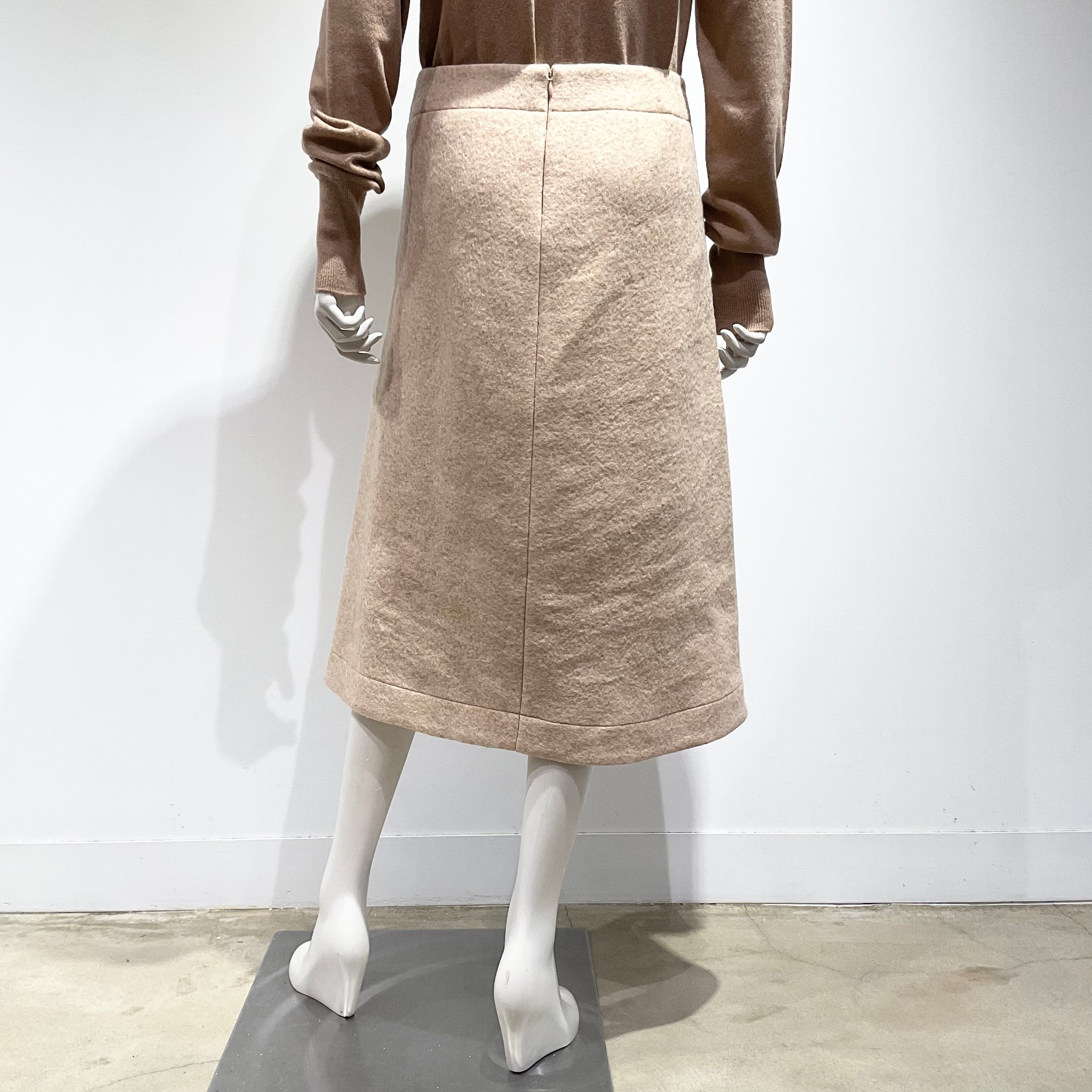 JIL SANDER/ジルサンダー フェルトウールスカート