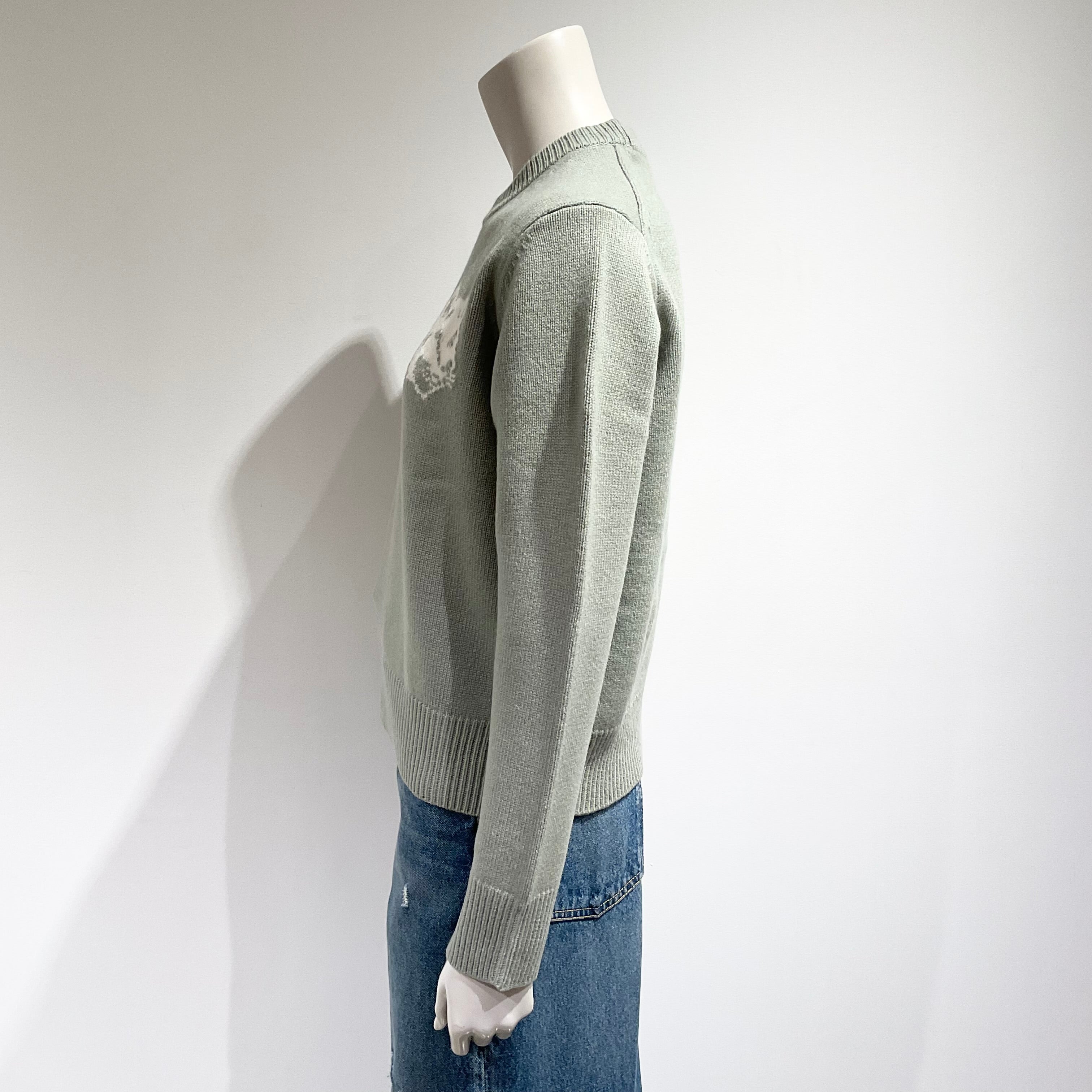 MAISON KITSUNE/メゾンキツネ フォックスヘッド インターシャ メリノ ジャンパー