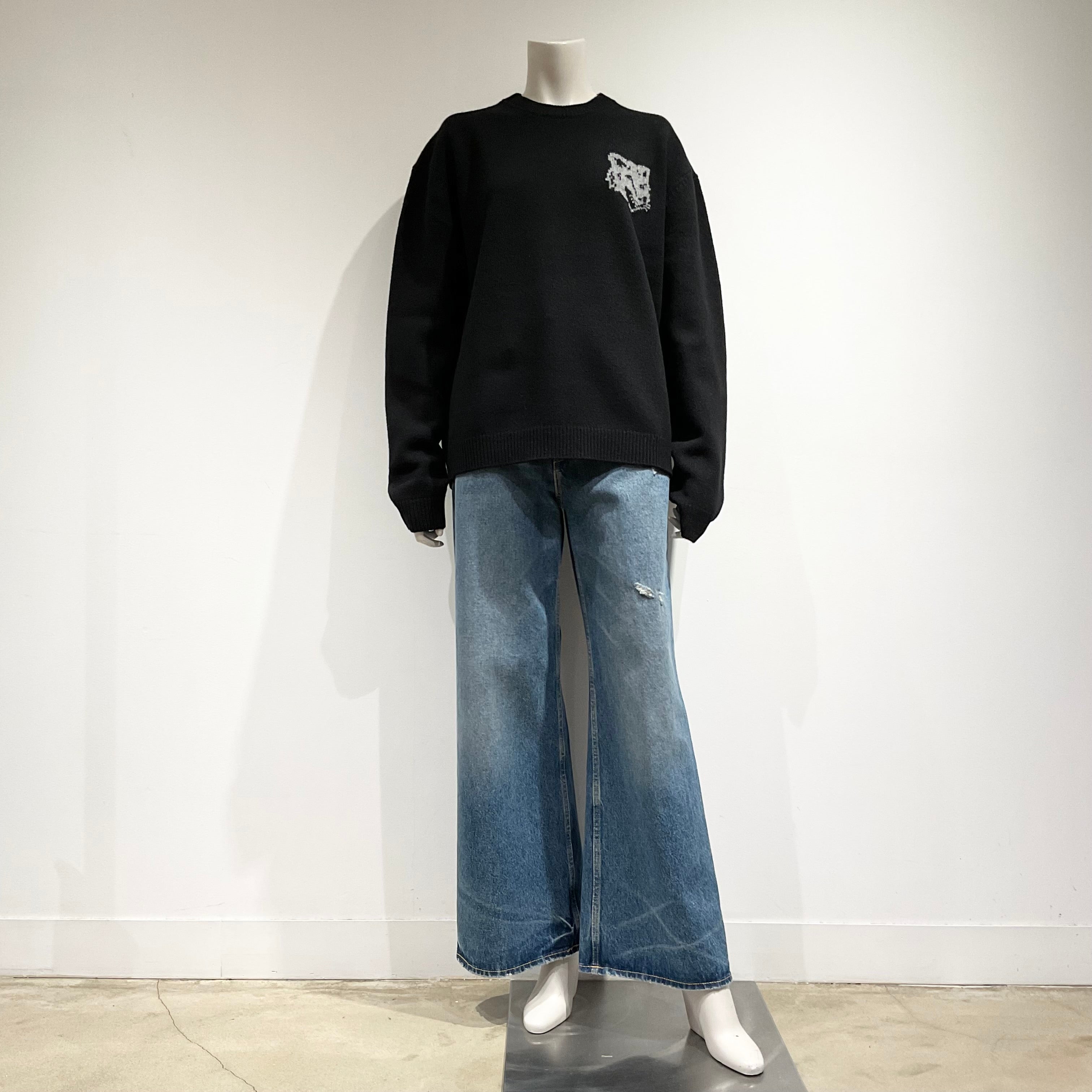 MAISON KITSUNE/メゾンキツネ フォックスヘッド インターシャ メリノ ジャンパー