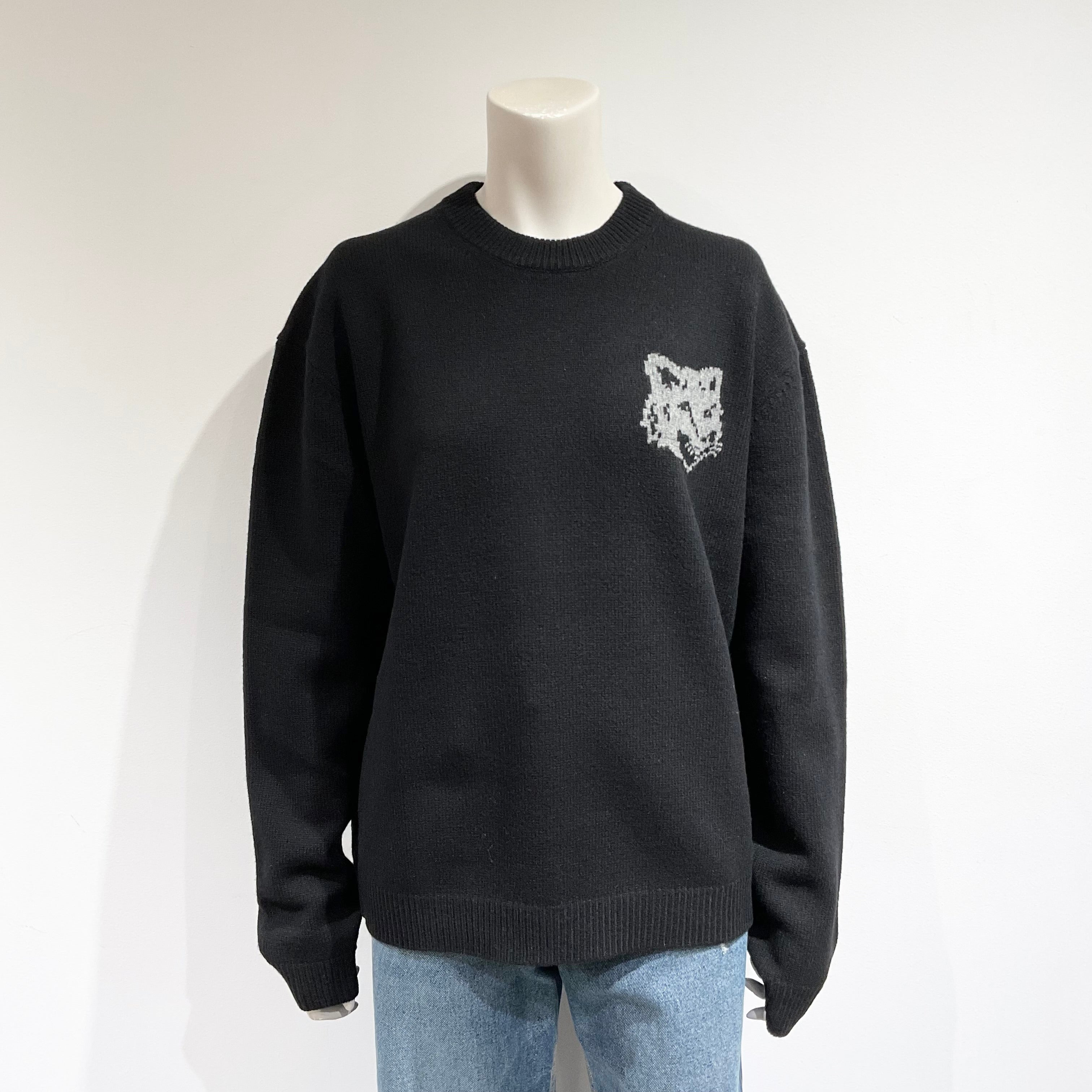 MAISON KITSUNE/メゾンキツネ フォックスヘッド インターシャ メリノ ジャンパー