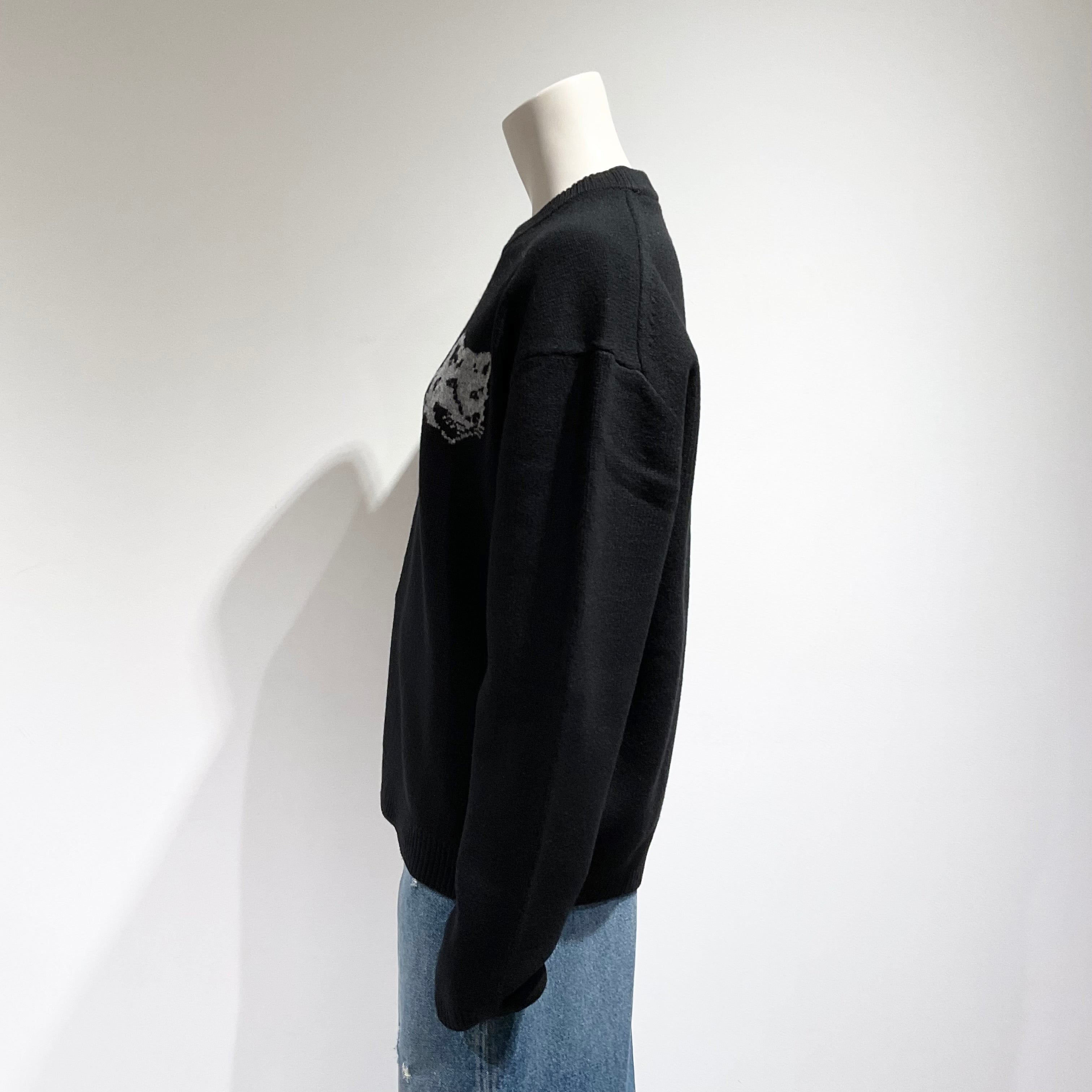 MAISON KITSUNE/メゾンキツネ フォックスヘッド インターシャ メリノ ジャンパー