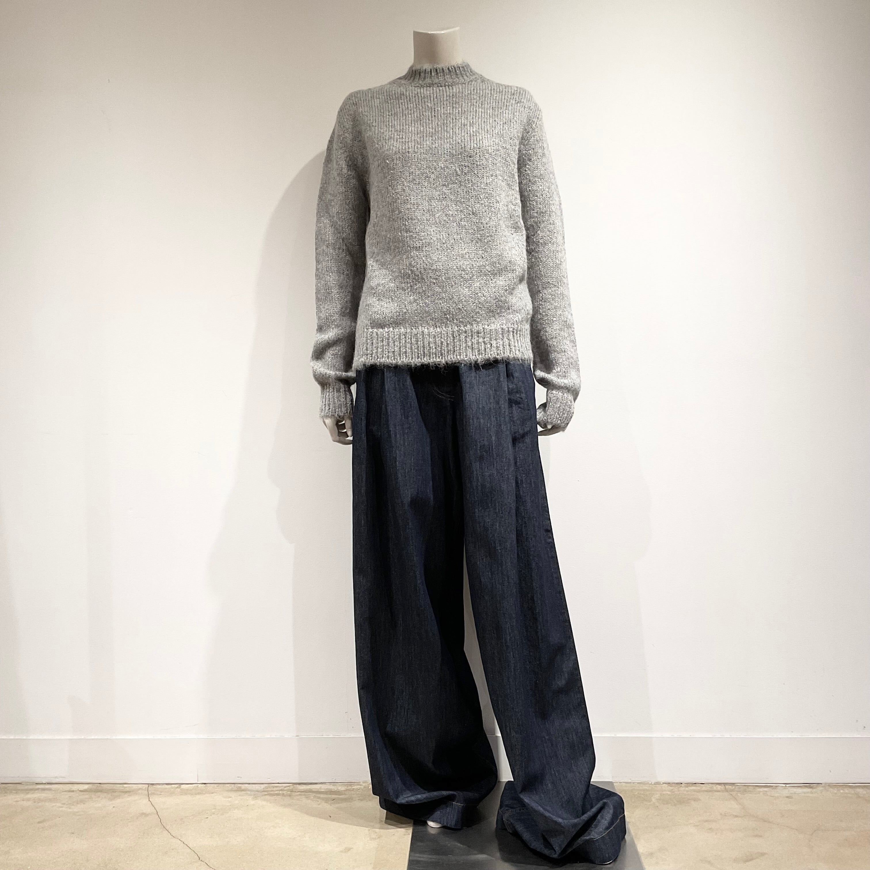 JIL SANDER/ジルサンダー ミッドウェイト ウール クルーネックセーター