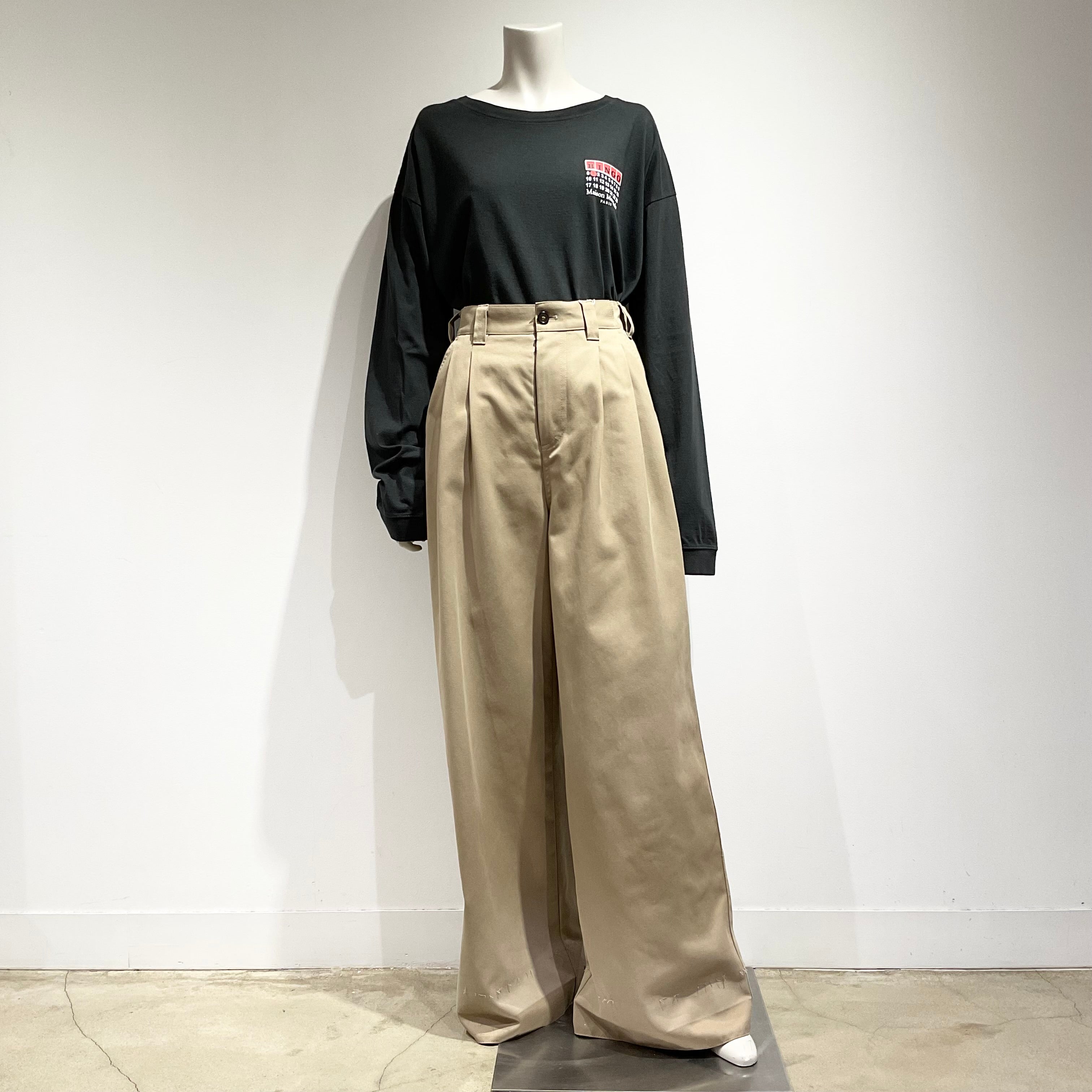 Maison Margiiela/メゾンマルジェラ ワイドレッグ トラウザーズ