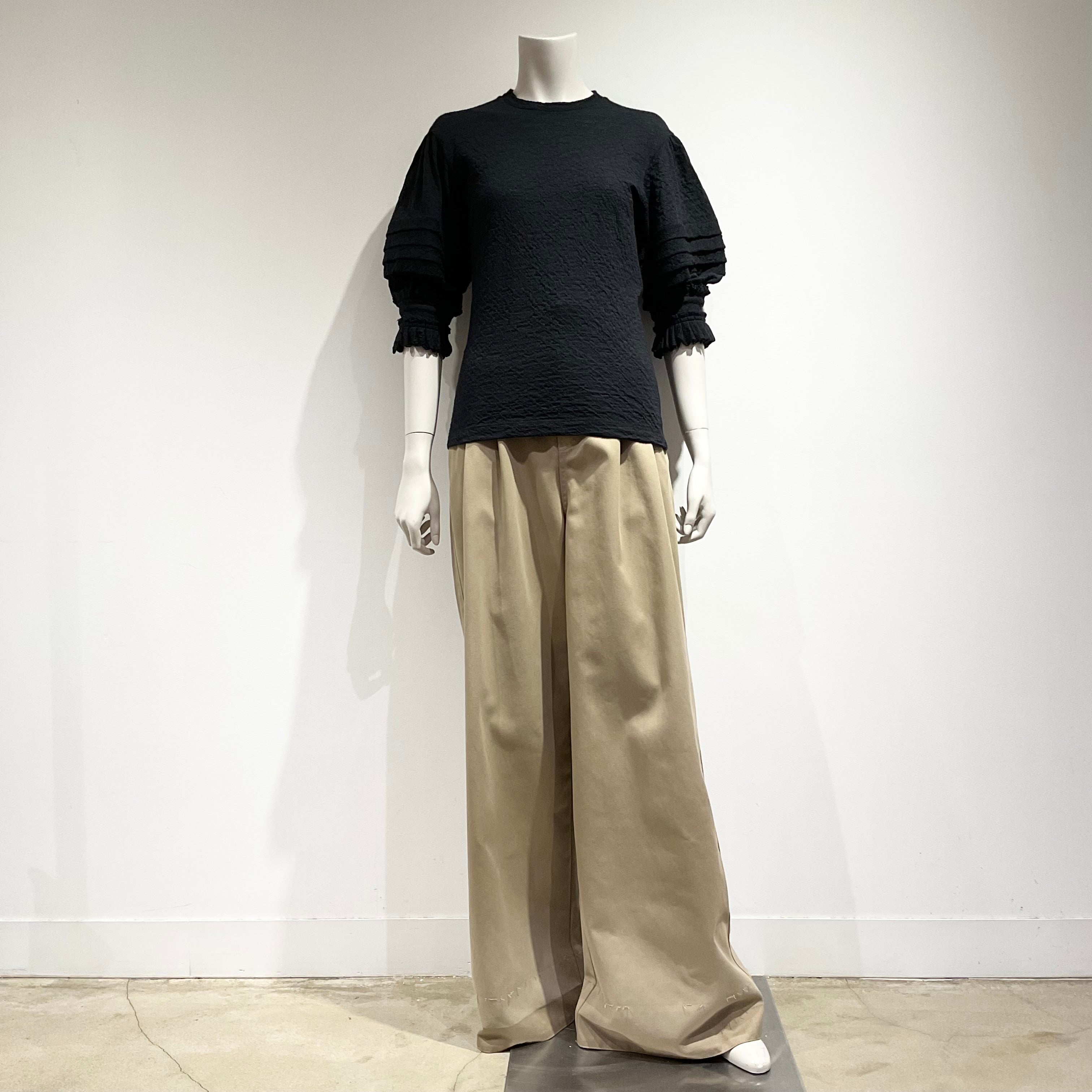 JIL SANDER/ジルサンダー フリル パフスリーブ ニット