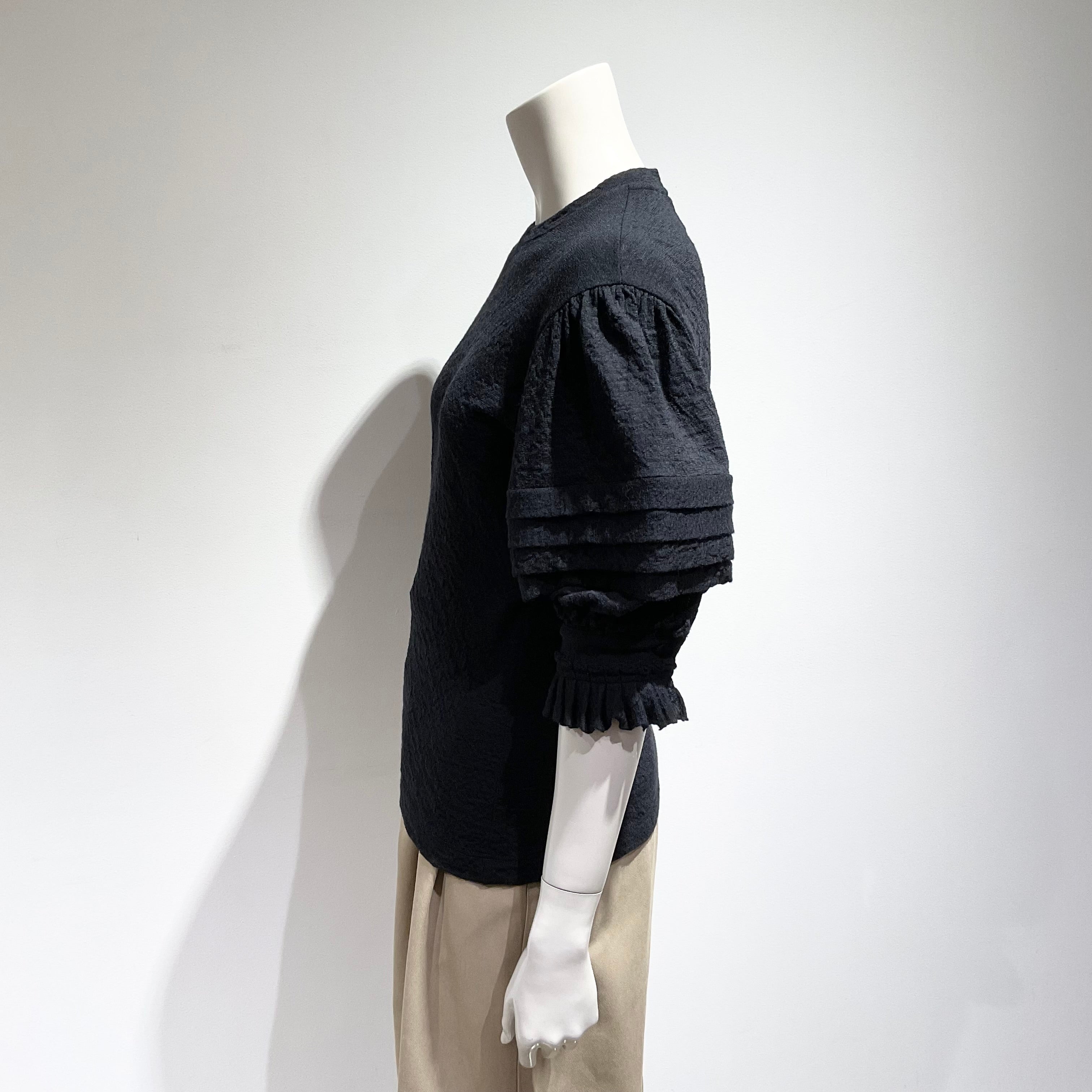 JIL SANDER/ジルサンダー フリル パフスリーブ ニット