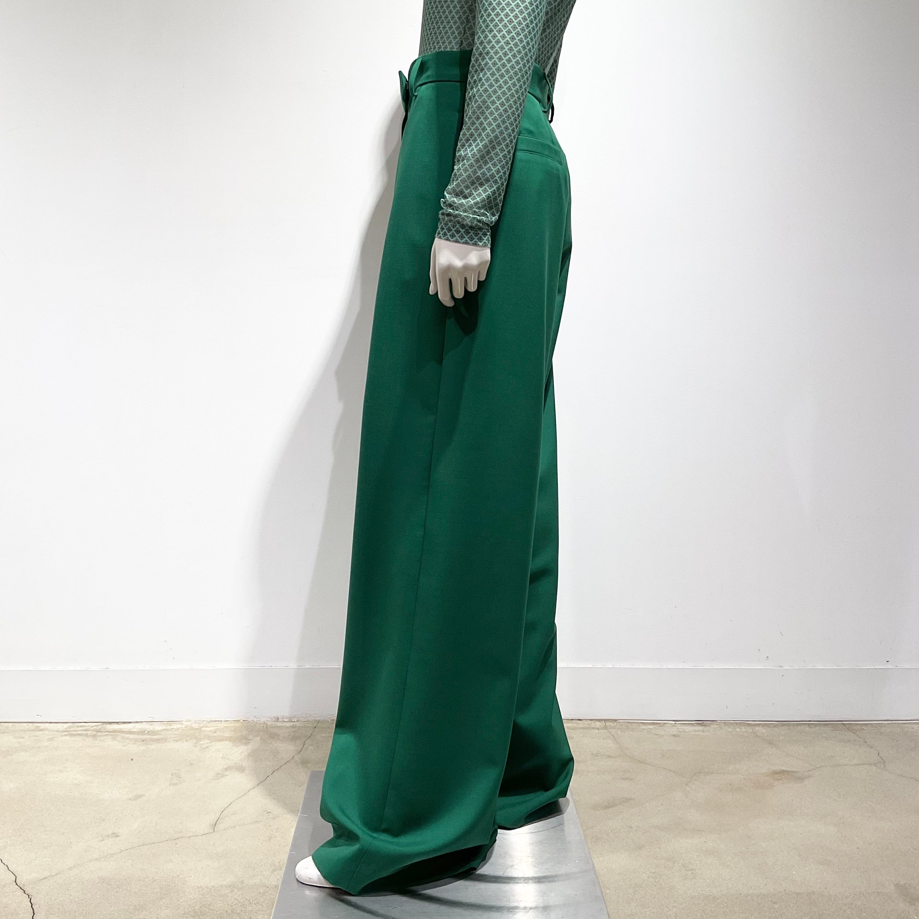 DRIES VAN NOTENワイドパンツ/ウエスト84cmぐらい/カーキ−色 DRIES VAN NOTEN/ドリスヴァンノッテン ワイドパンツ