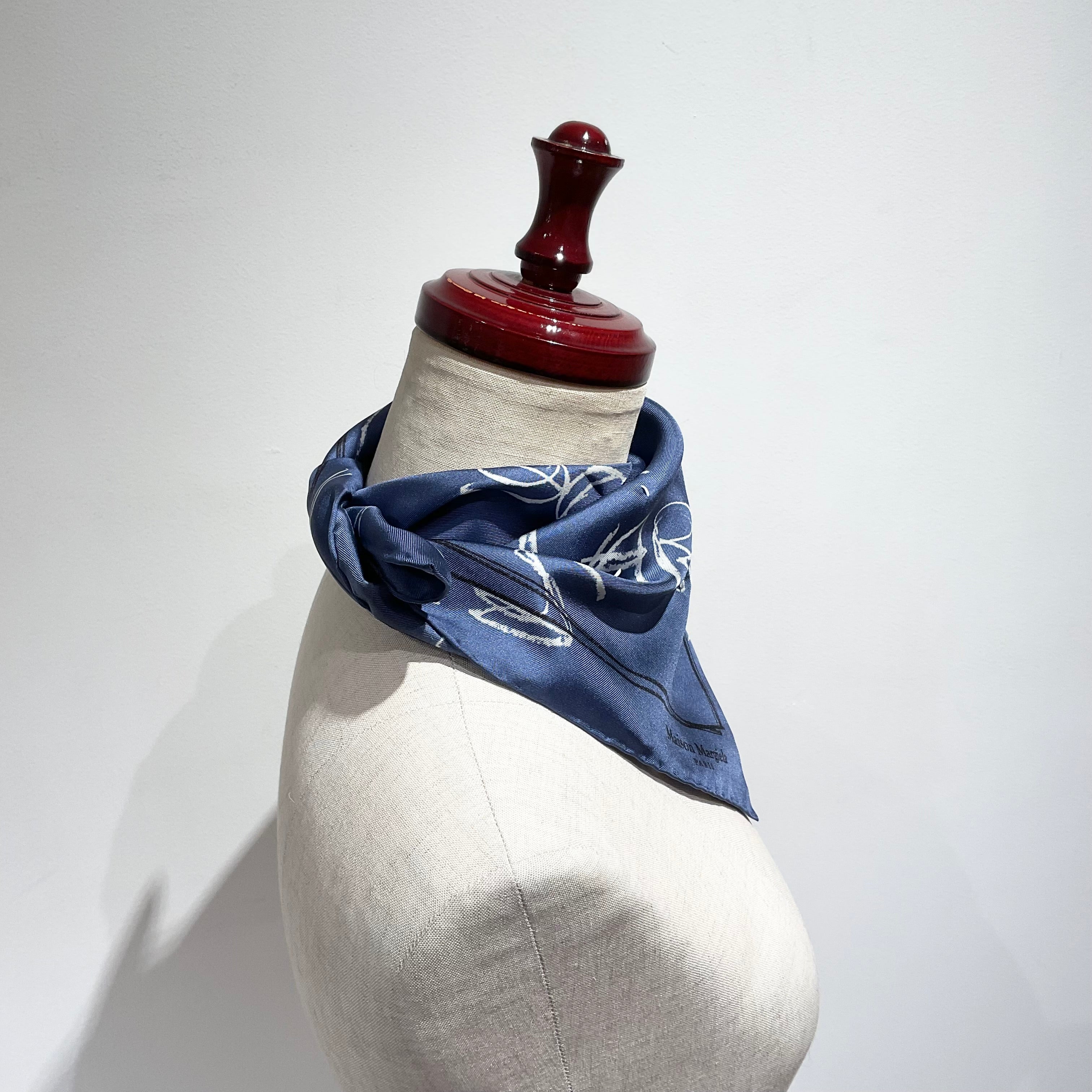 Maison Margiiela/メゾンマルジェラ ナンバリング シルクスカーフ