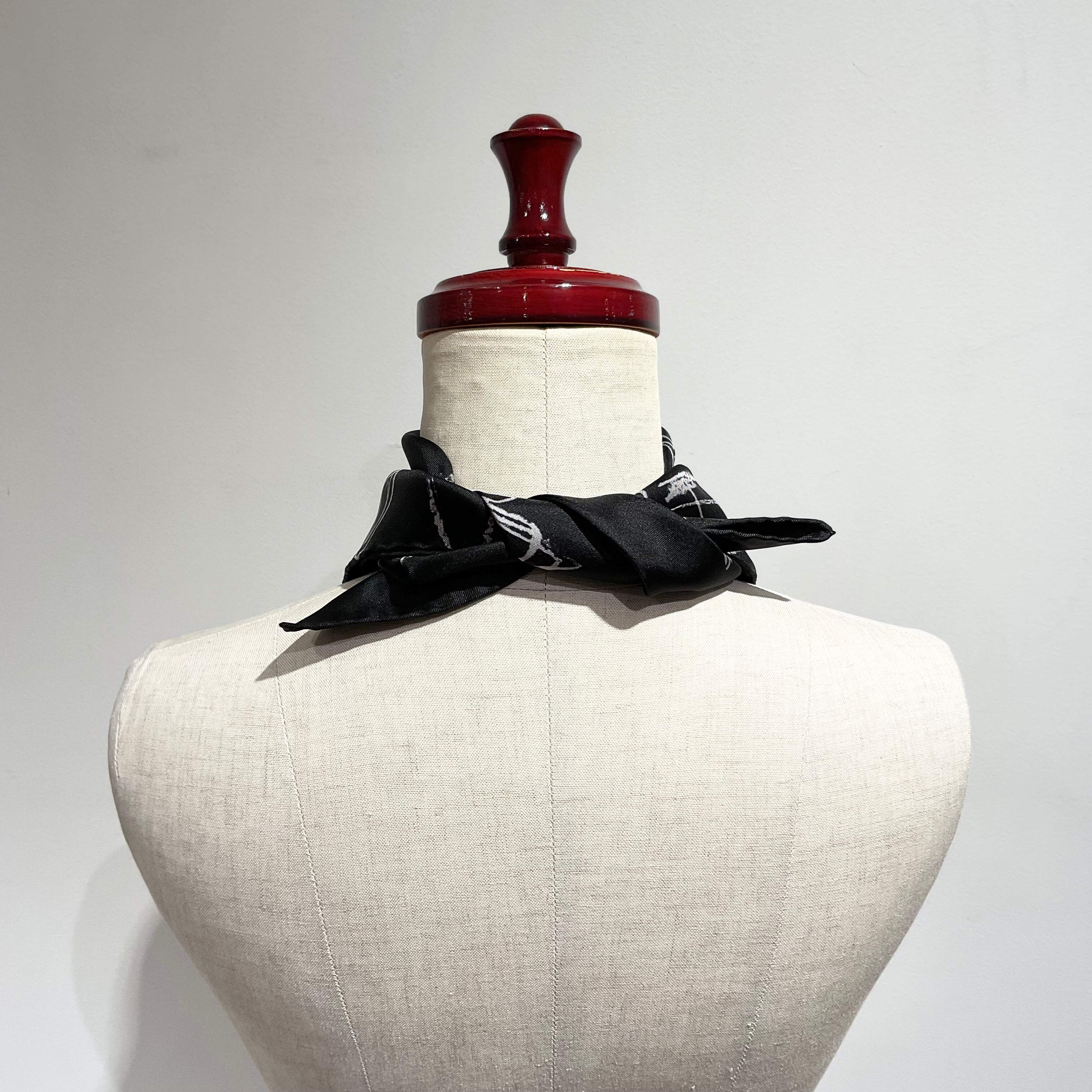 Maison Margiiela/メゾンマルジェラ ナンバリング シルクスカーフ