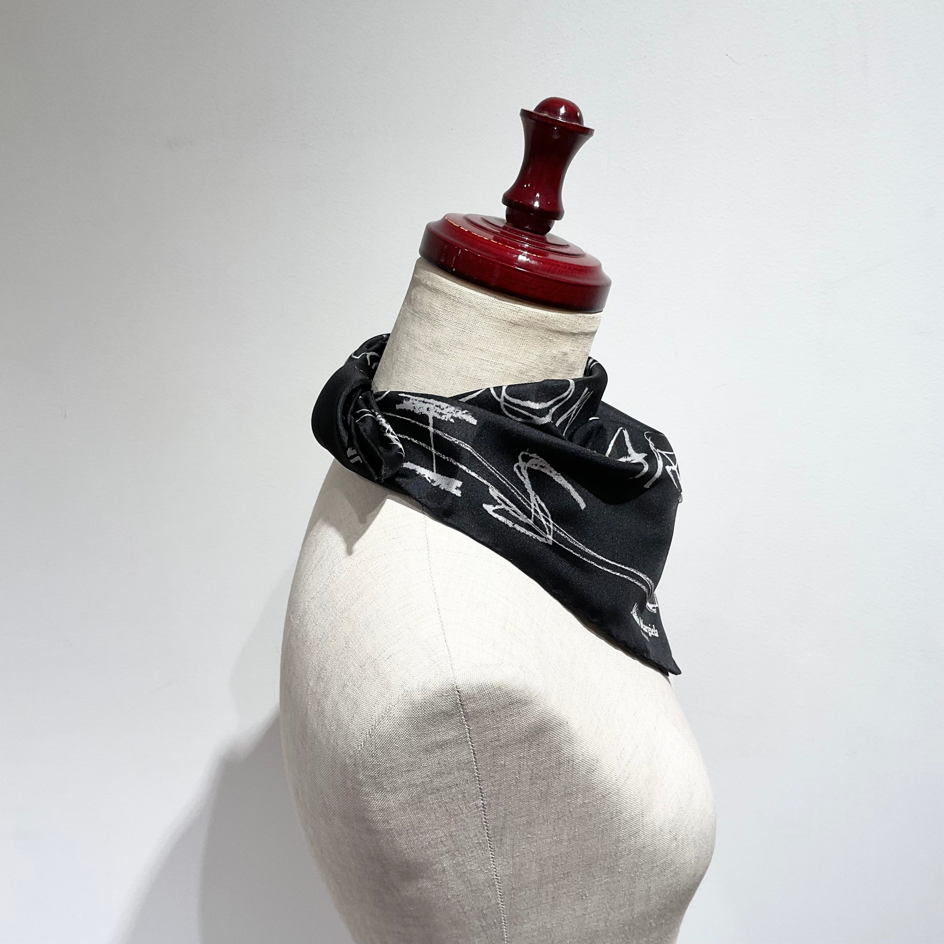 Maison Margiiela/メゾンマルジェラ ナンバリング シルクスカーフ