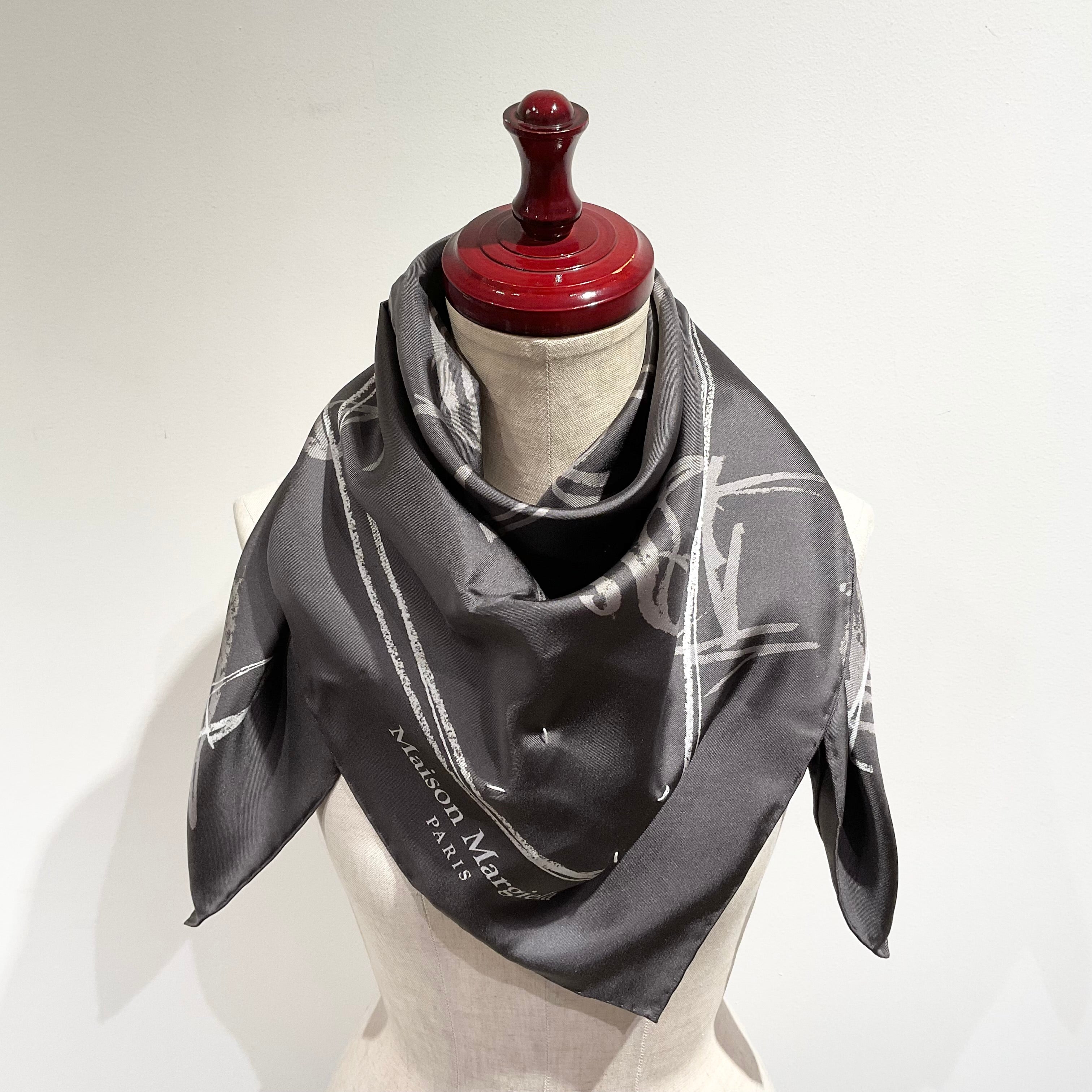 Maison Margiiela/メゾンマルジェラ ナンバリング シルクスカーフ