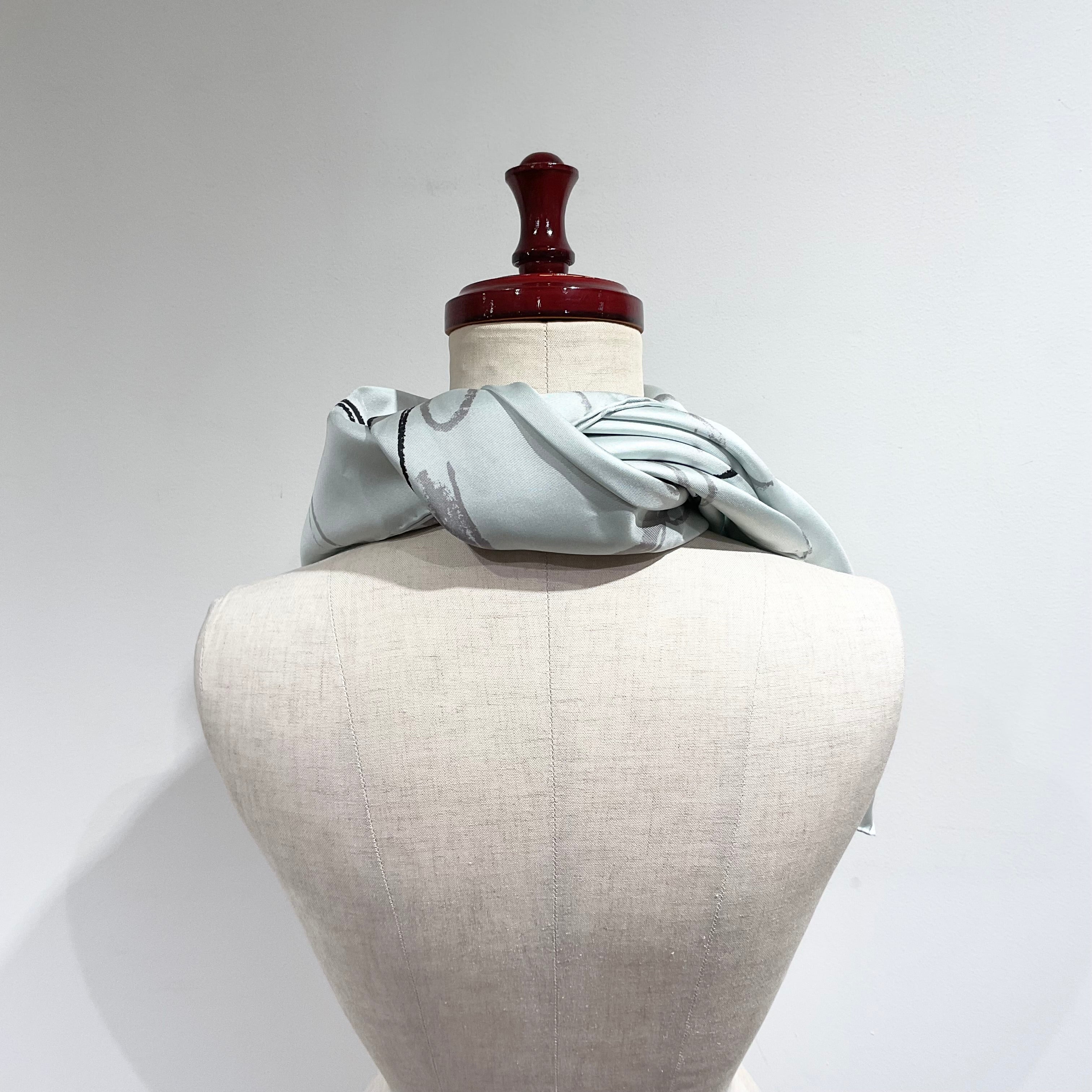 Maison Margiiela/メゾンマルジェラ ナンバリング シルクスカーフ